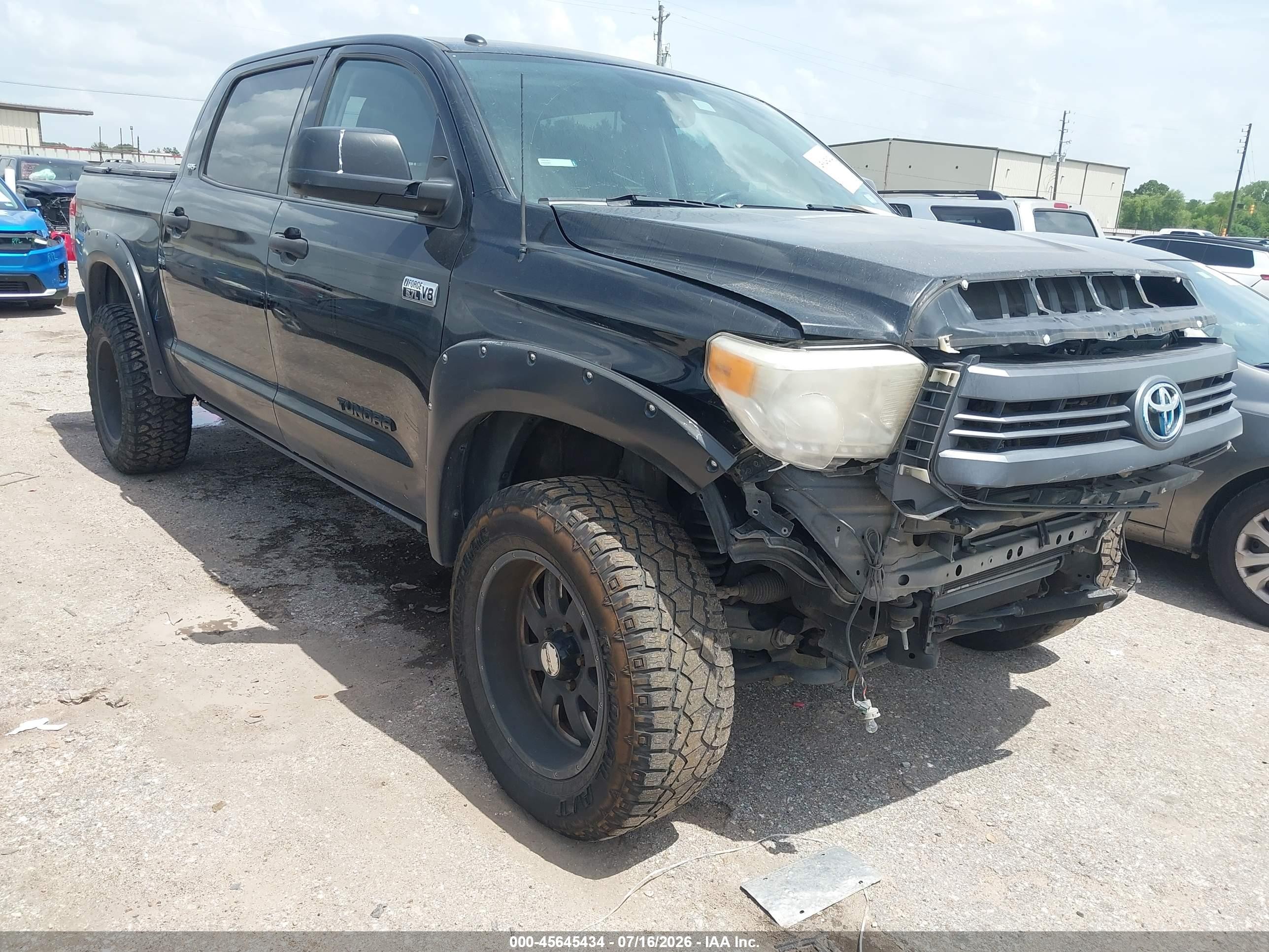 2015 Toyota Tundra Sr5 5.7l V8 Black vin: 5TFDW5F19FX463123