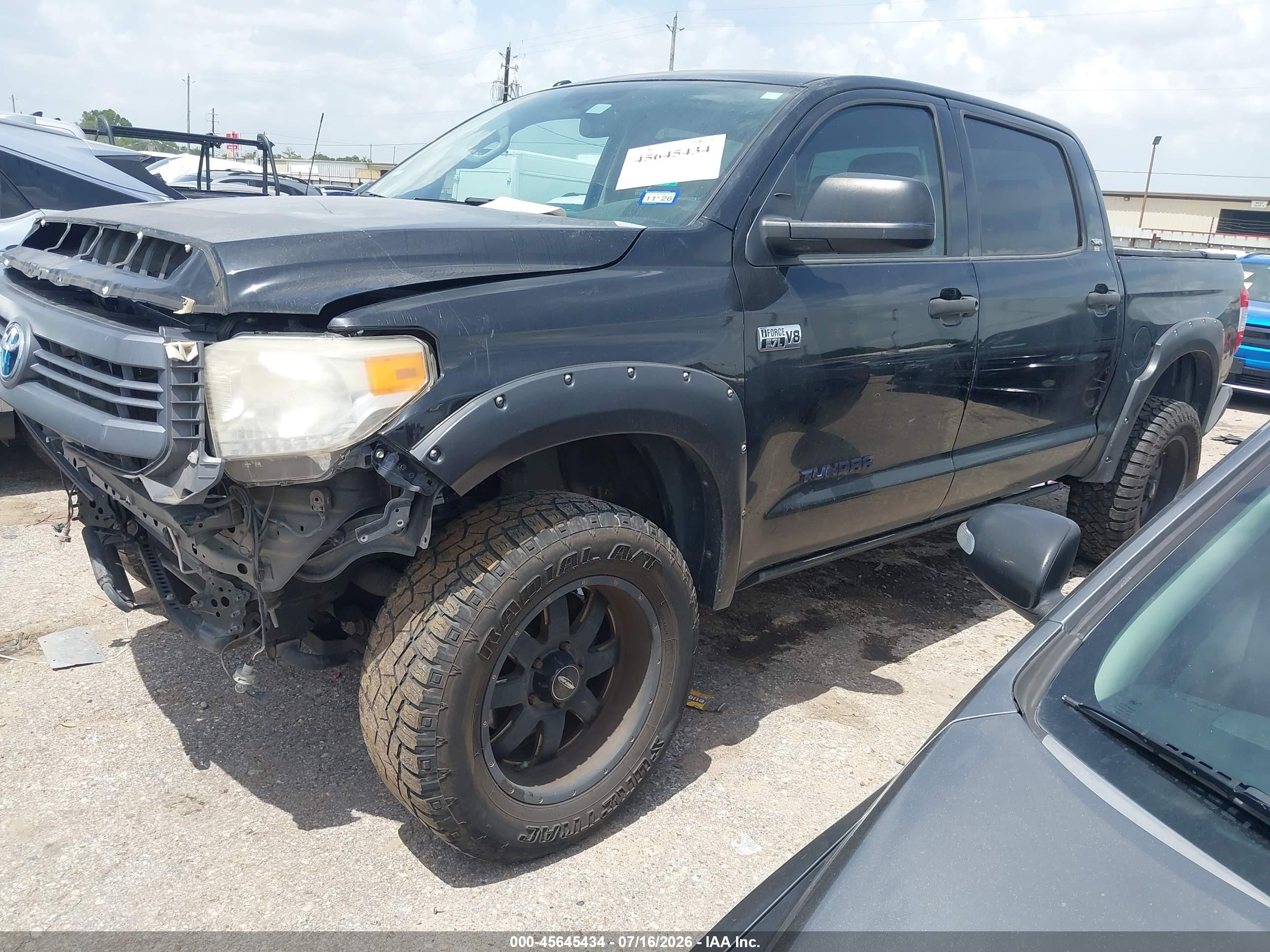 2015 Toyota Tundra Sr5 5.7l V8 Black vin: 5TFDW5F19FX463123