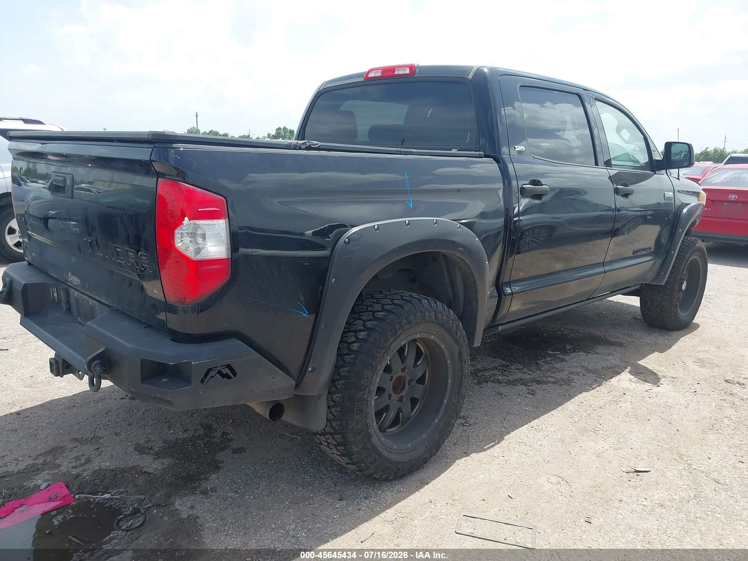 2015 Toyota Tundra Sr5 5.7l V8 Black vin: 5TFDW5F19FX463123