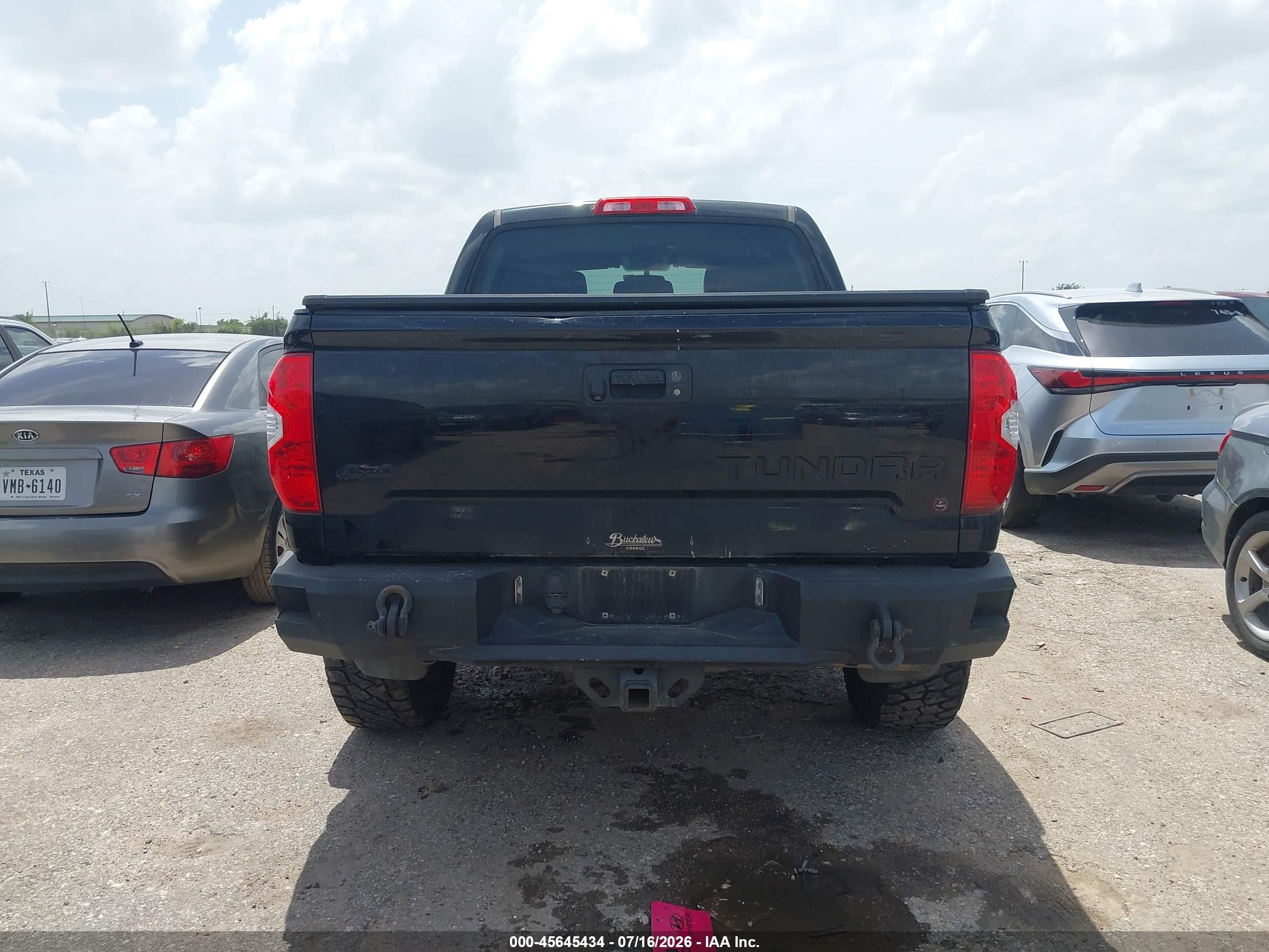 2015 Toyota Tundra Sr5 5.7l V8 Black vin: 5TFDW5F19FX463123