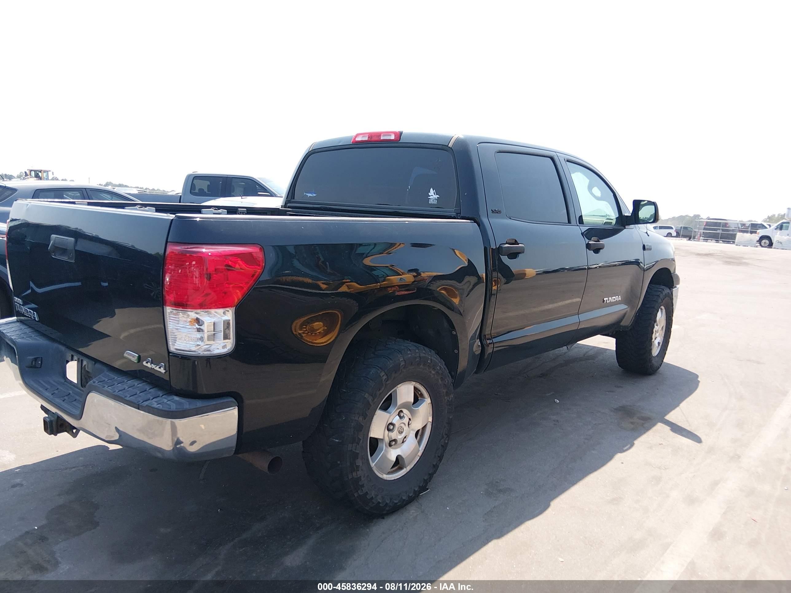 2012 Toyota Tundra Grade 5.7l V8 Black vin: 5TFDW5F1XCX255957