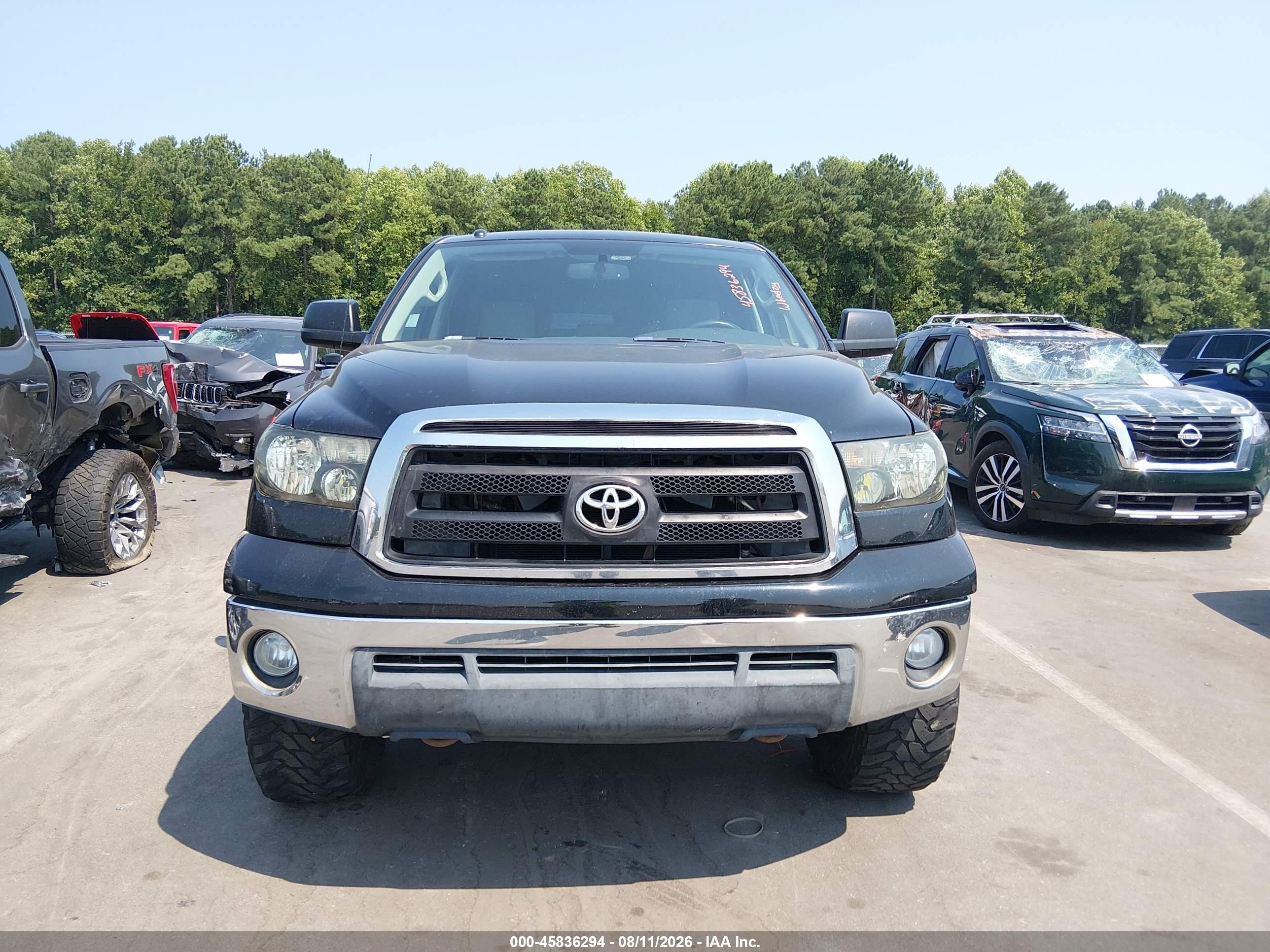 2012 Toyota Tundra Grade 5.7l V8 Black vin: 5TFDW5F1XCX255957
