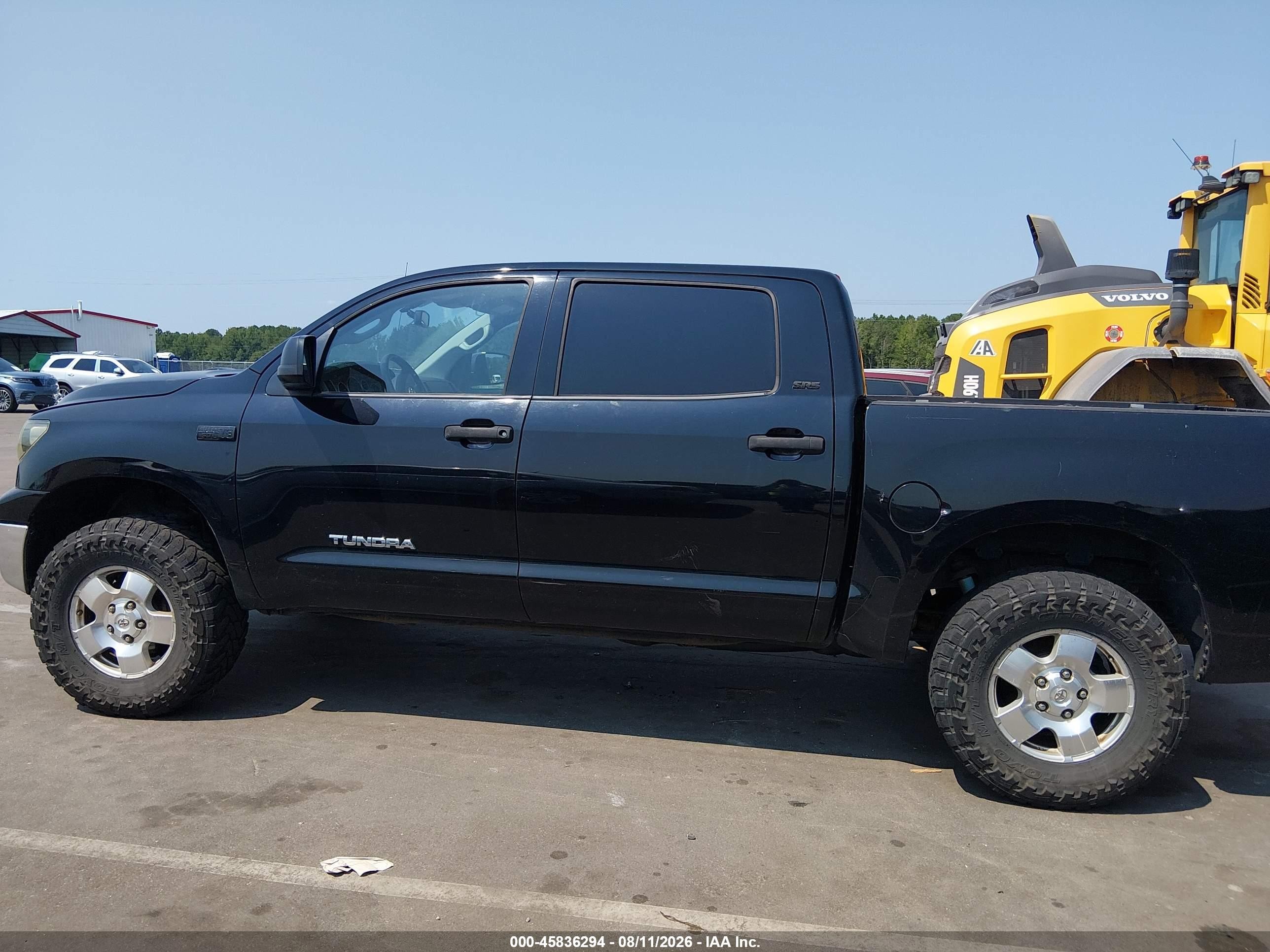 2012 Toyota Tundra Grade 5.7l V8 Black vin: 5TFDW5F1XCX255957