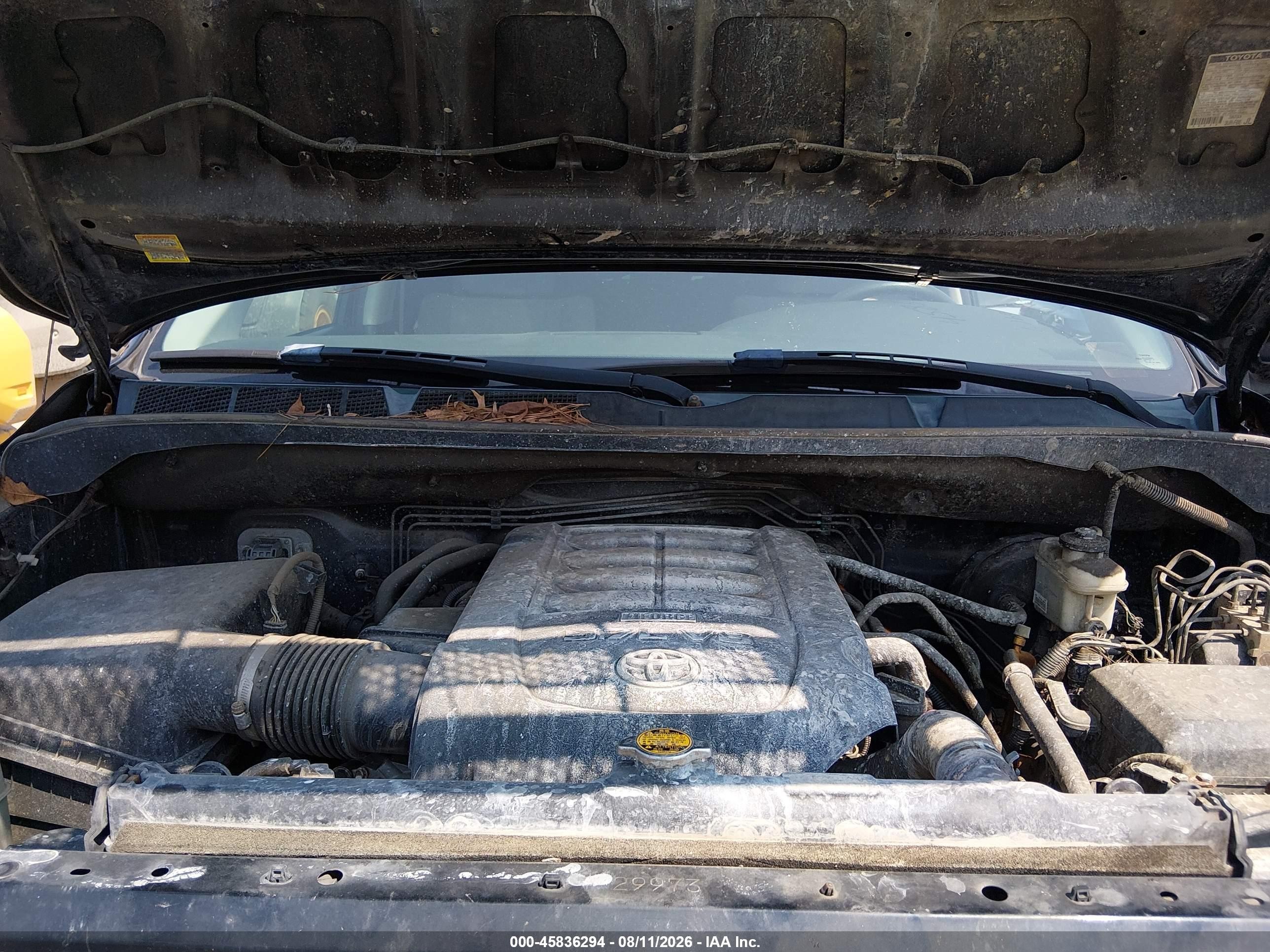 2012 Toyota Tundra Grade 5.7l V8 Black vin: 5TFDW5F1XCX255957