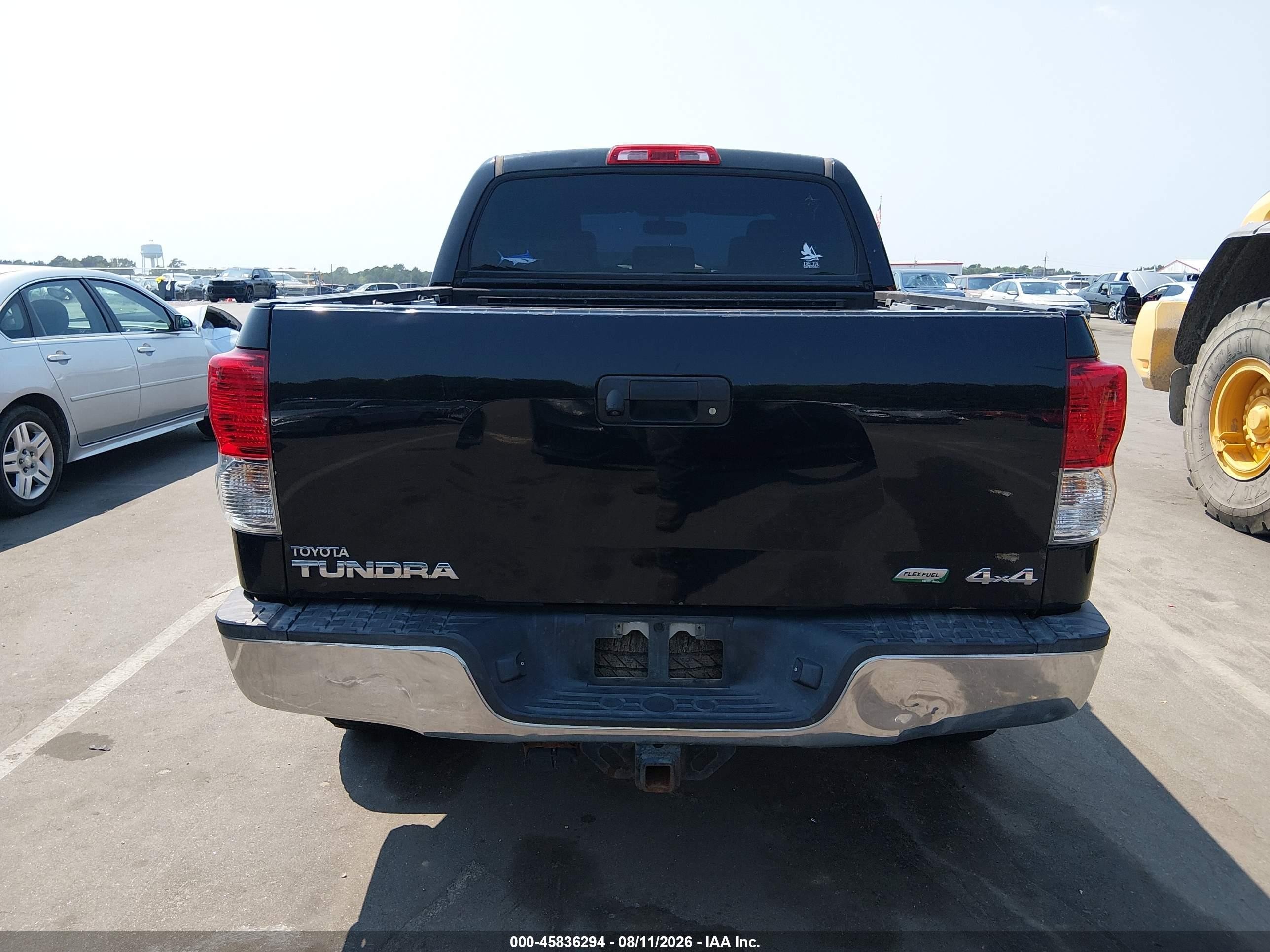 2012 Toyota Tundra Grade 5.7l V8 Black vin: 5TFDW5F1XCX255957