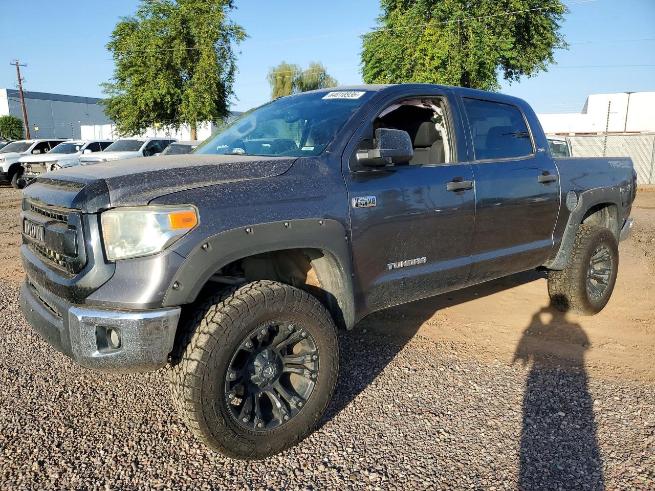 2015 Toyota Tundra Sr5 Gray vin: 5TFDW5F1XFX417834