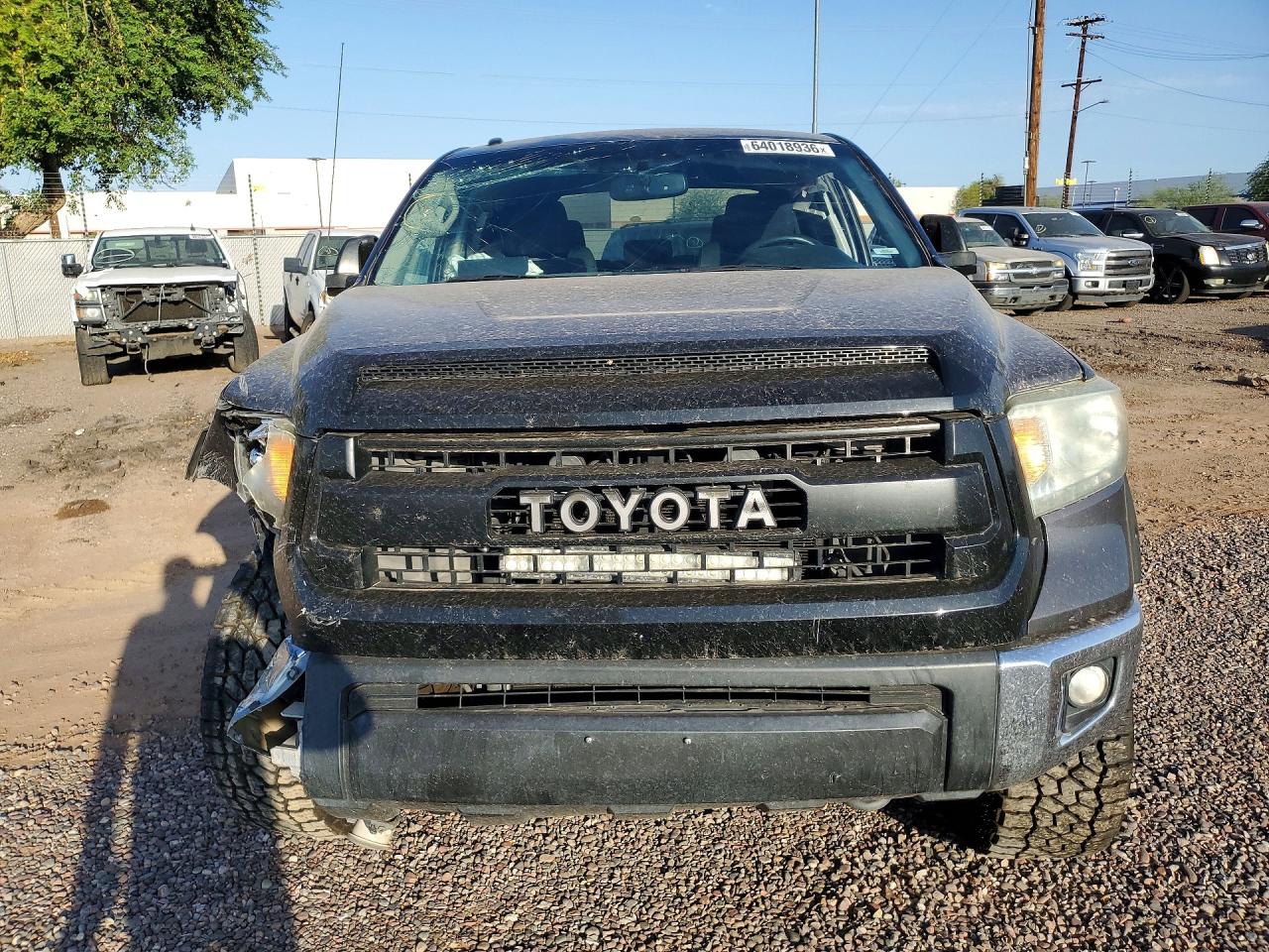 2015 Toyota Tundra Sr5 Gray vin: 5TFDW5F1XFX417834