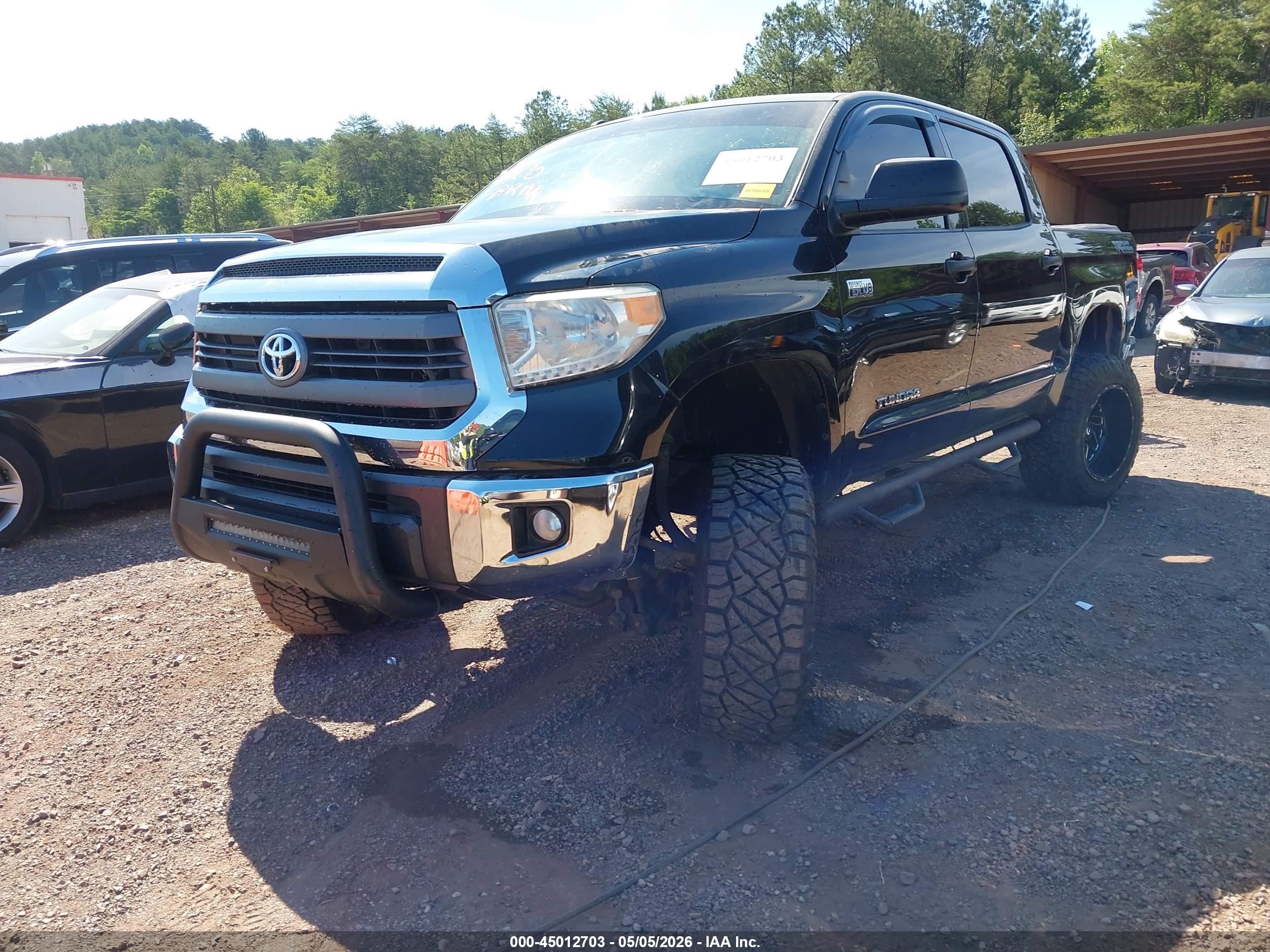 2015 Toyota Tundra Sr5 5.7l V8 Black vin: 5TFDW5F1XFX468587