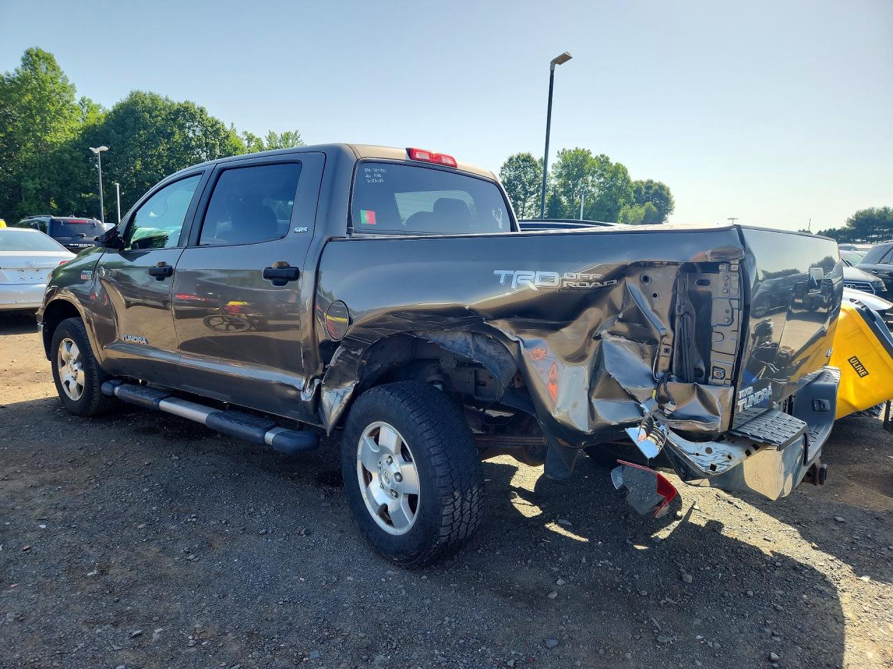 2012 Toyota Tundra Crewmax Sr5 Gray vin: 5TFDY5F10CX216384