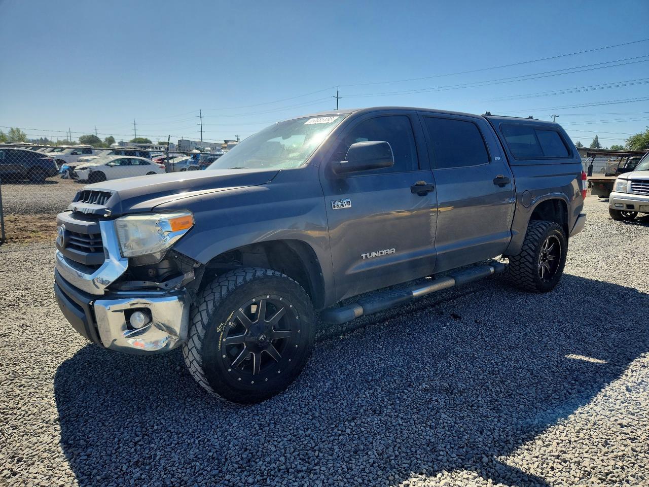 2014 Toyota Tundra Crewmax Sr5 Gray vin: 5TFDY5F10EX359046