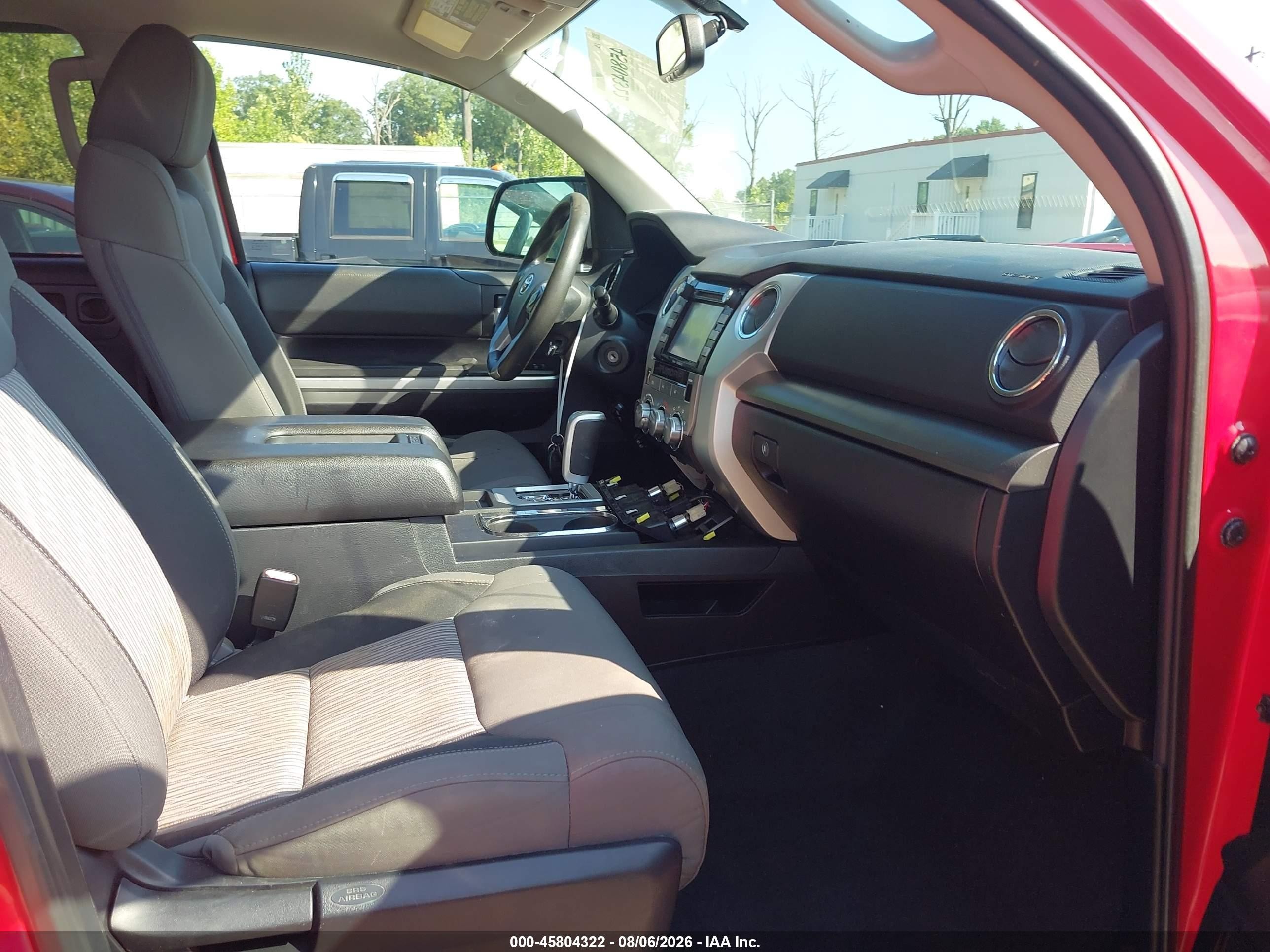 2014 Toyota Tundra Sr5 5.7l V8 Red vin: 5TFDY5F10EX389969