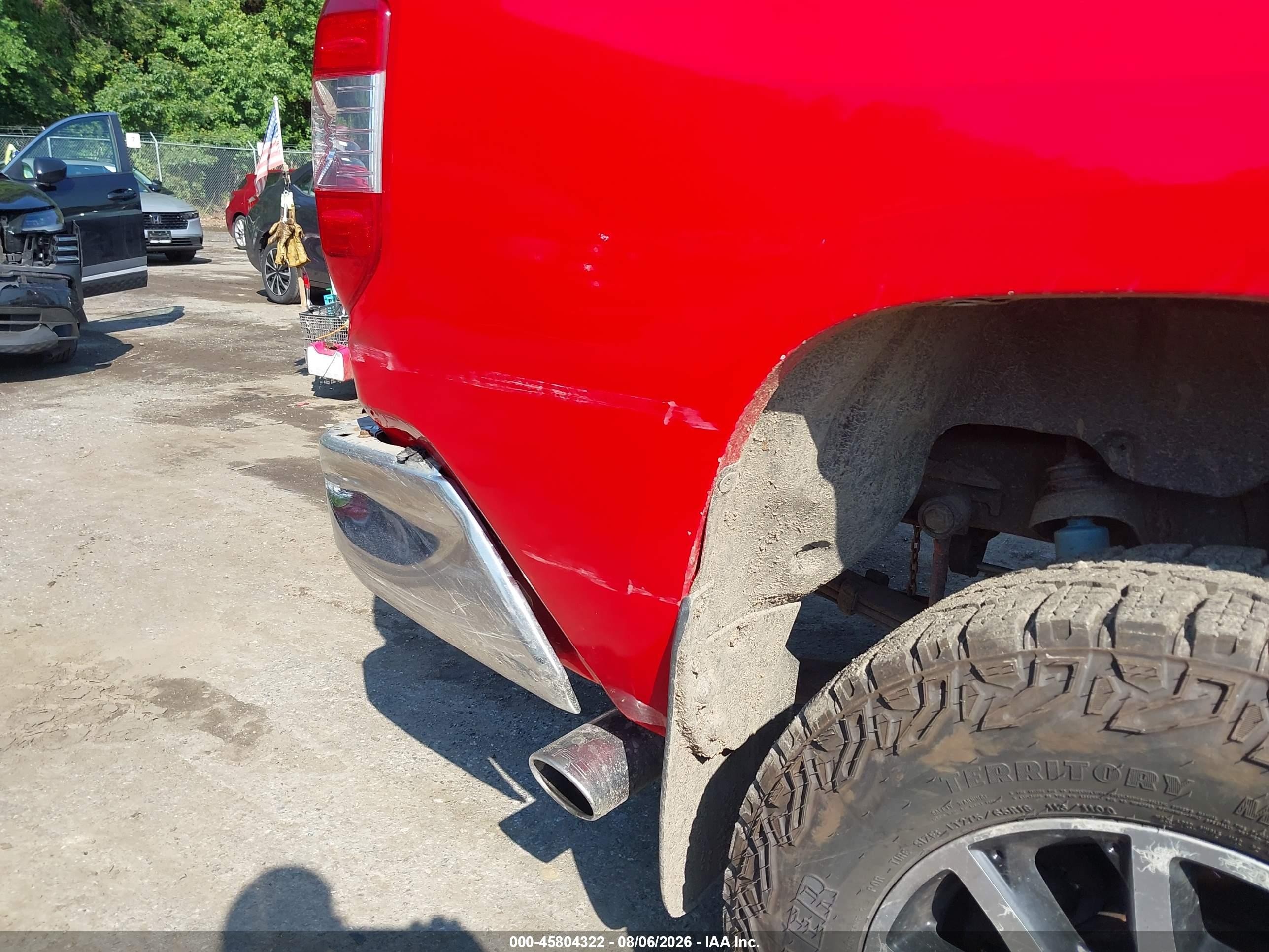 2014 Toyota Tundra Sr5 5.7l V8 Red vin: 5TFDY5F10EX389969