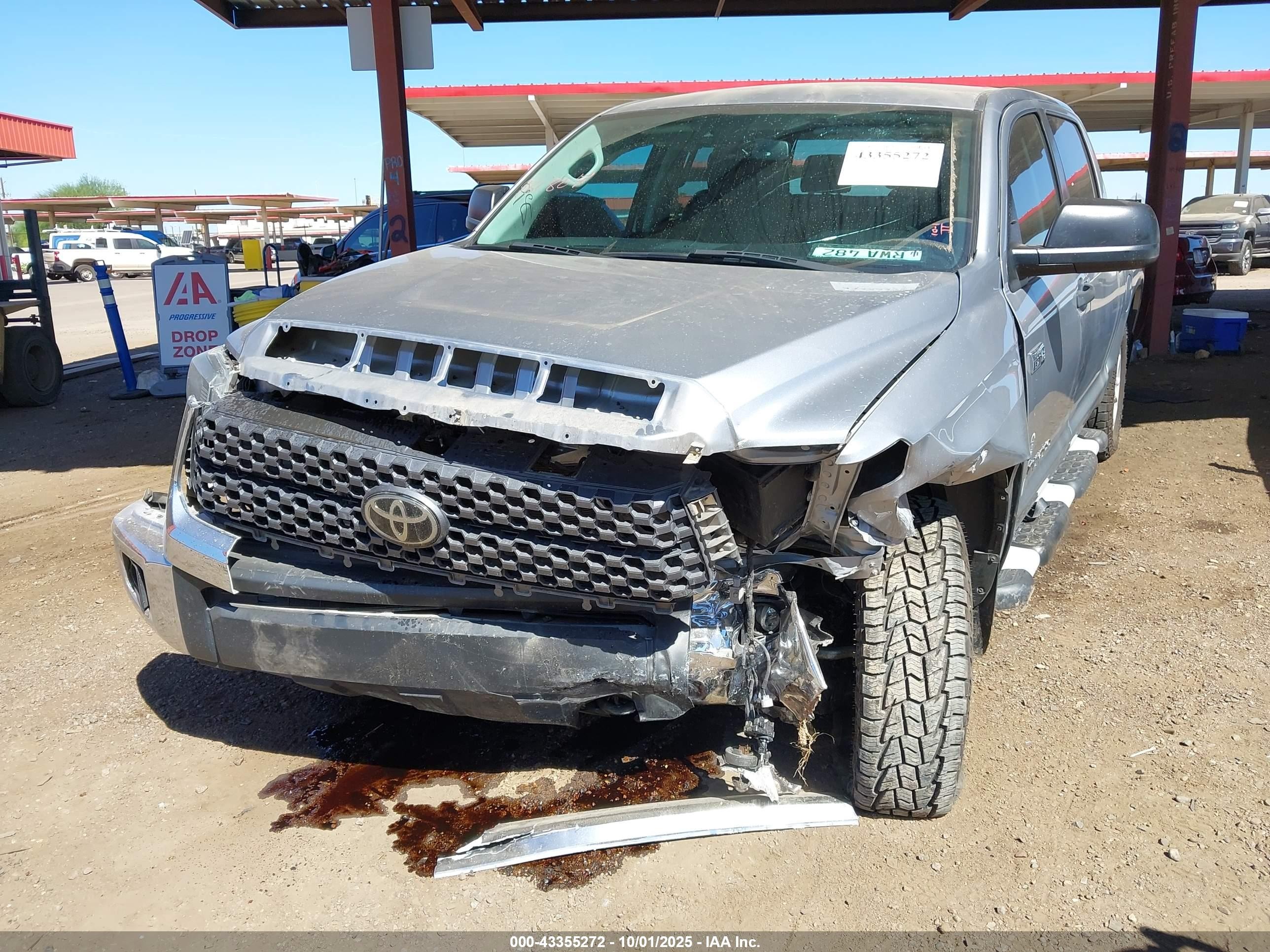 2021 Toyota Tundra Sr5 Silver vin: 5TFDY5F10MX981807