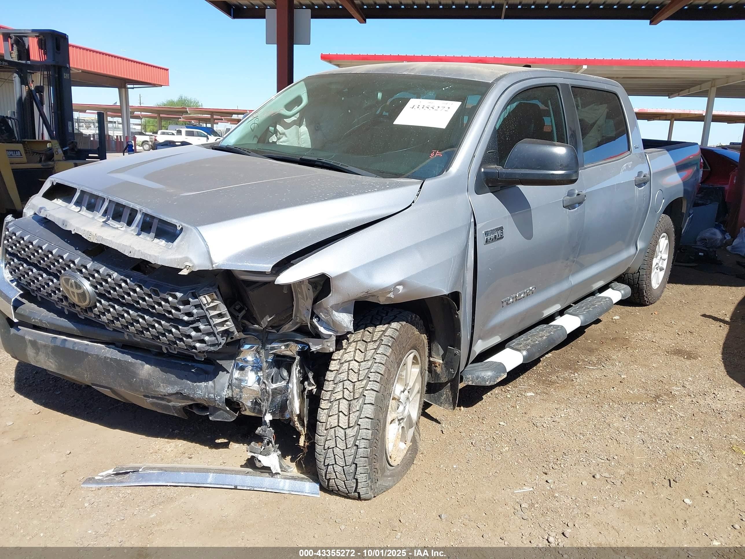 2021 Toyota Tundra Sr5 Silver vin: 5TFDY5F10MX981807