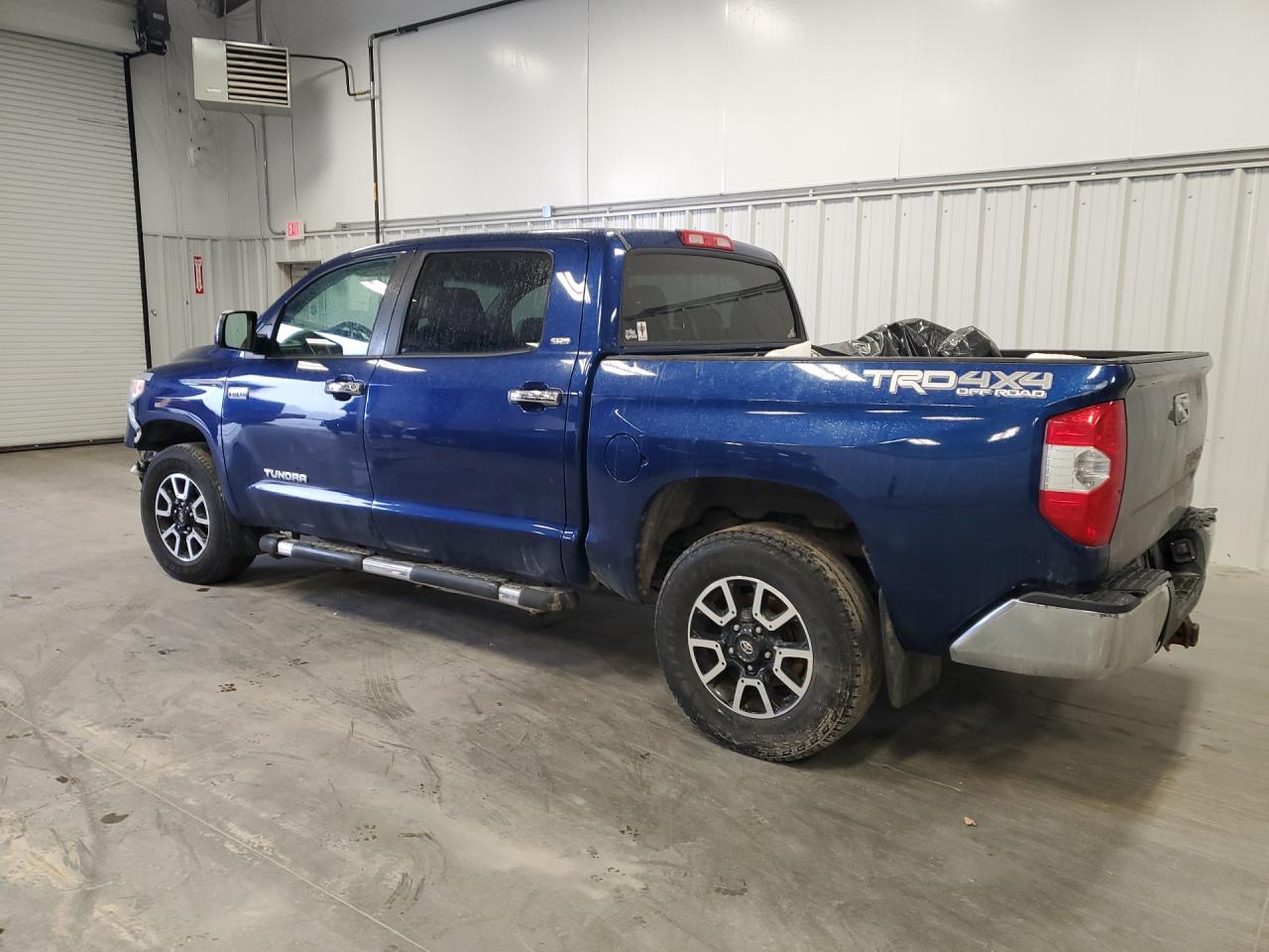 2014 Toyota Tundra Sr5 Blue vin: 5TFDY5F11EX351120 Damage: Left Rear Door, Dent(S) W/ Paint Dmg, 7 To 8 Inches