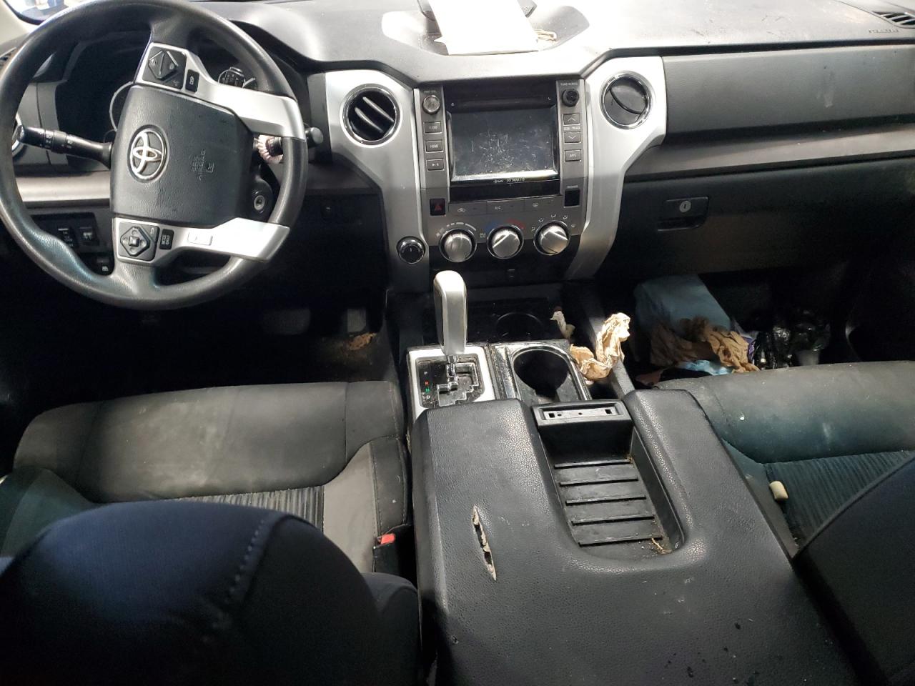 2014 Toyota Tundra Sr5 Blue vin: 5TFDY5F11EX351120 Damage: Console Cover, Torn, 7 To 8 Inches