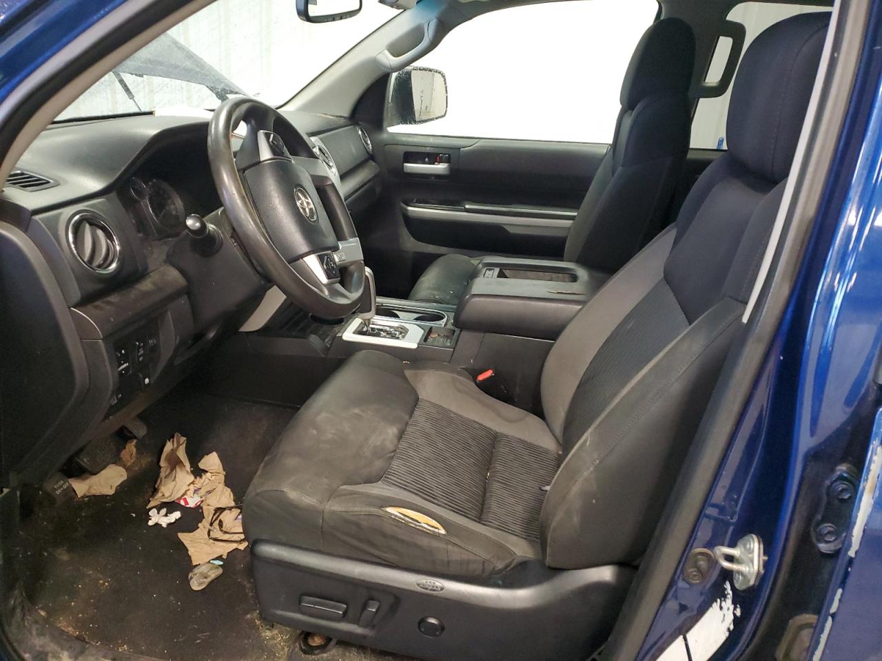 2014 Toyota Tundra Sr5 Blue vin: 5TFDY5F11EX351120 Damage: Left Front Seat Cushion, Torn, 7 To 8 Inches