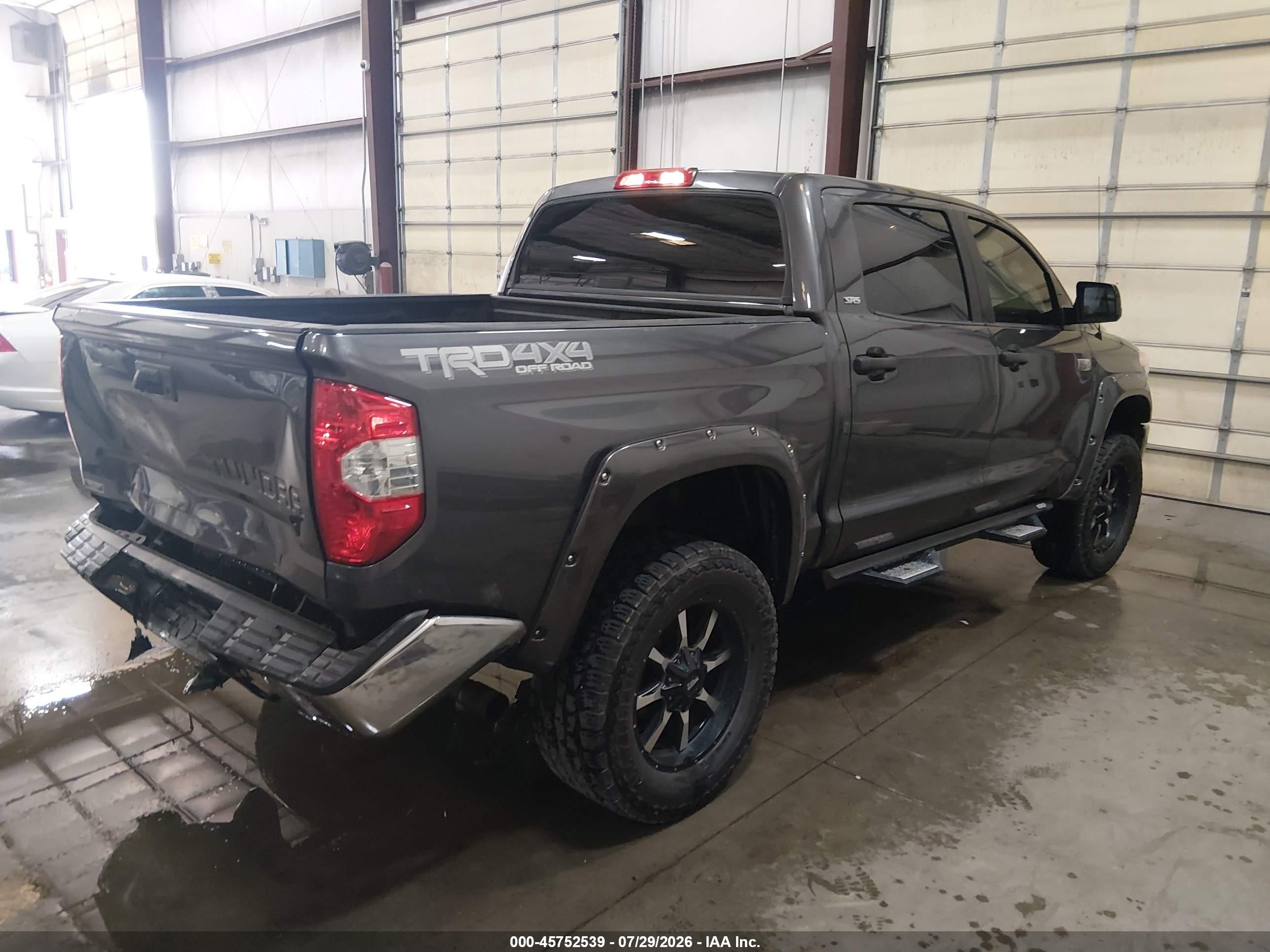2015 Toyota Tundra Sr5 5.7l V8 Gray vin: 5TFDY5F12FX430801