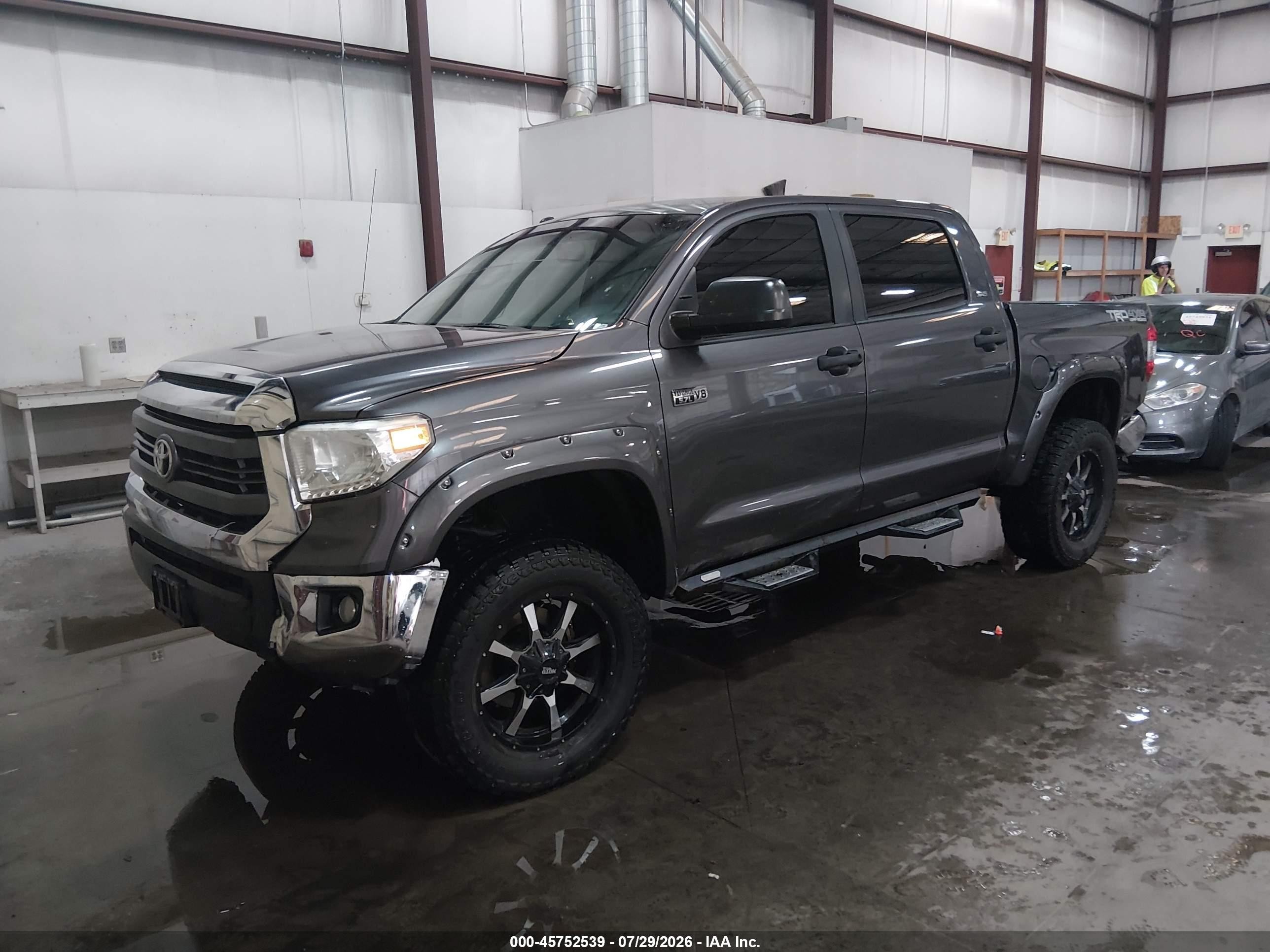 2015 Toyota Tundra Sr5 5.7l V8 Gray vin: 5TFDY5F12FX430801