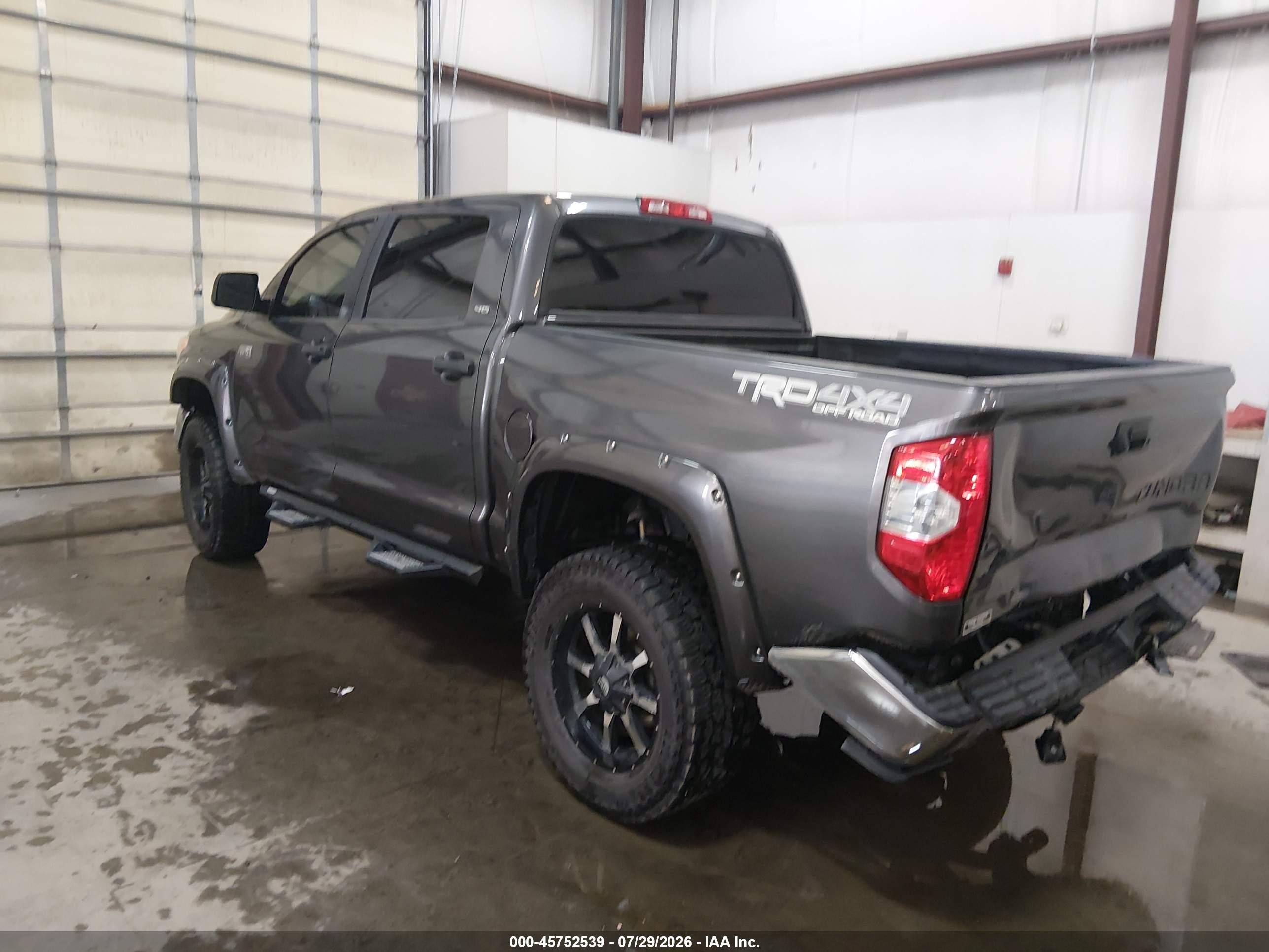 2015 Toyota Tundra Sr5 5.7l V8 Gray vin: 5TFDY5F12FX430801