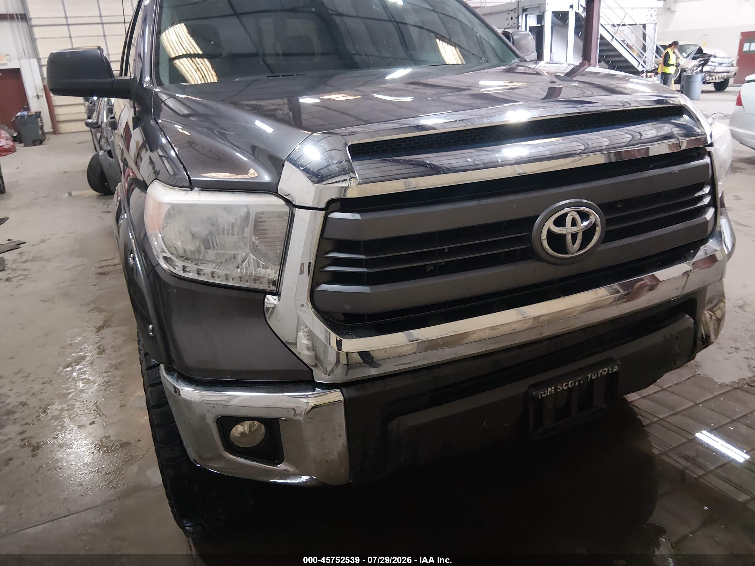 2015 Toyota Tundra Sr5 5.7l V8 Gray vin: 5TFDY5F12FX430801
