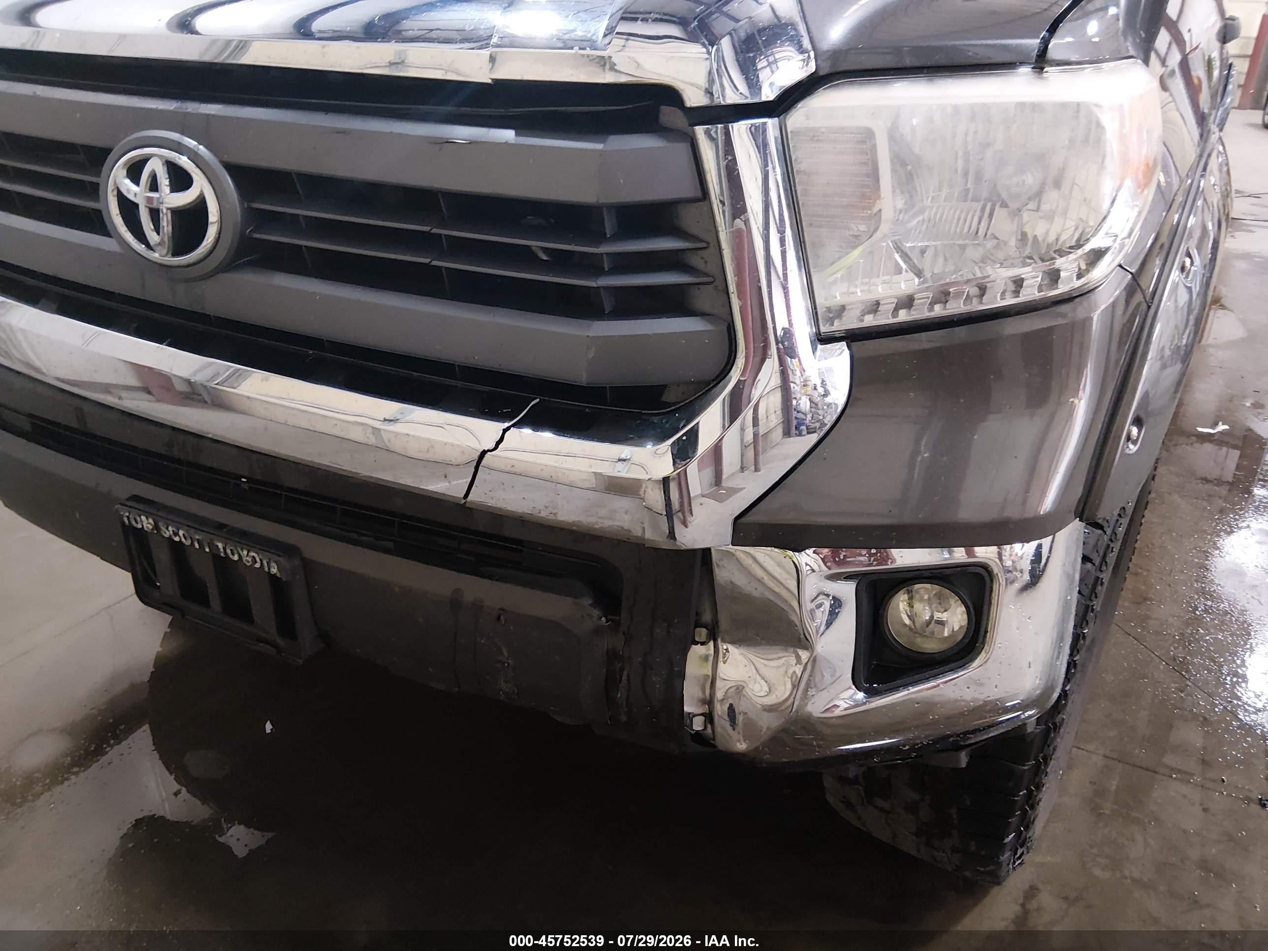 2015 Toyota Tundra Sr5 5.7l V8 Gray vin: 5TFDY5F12FX430801