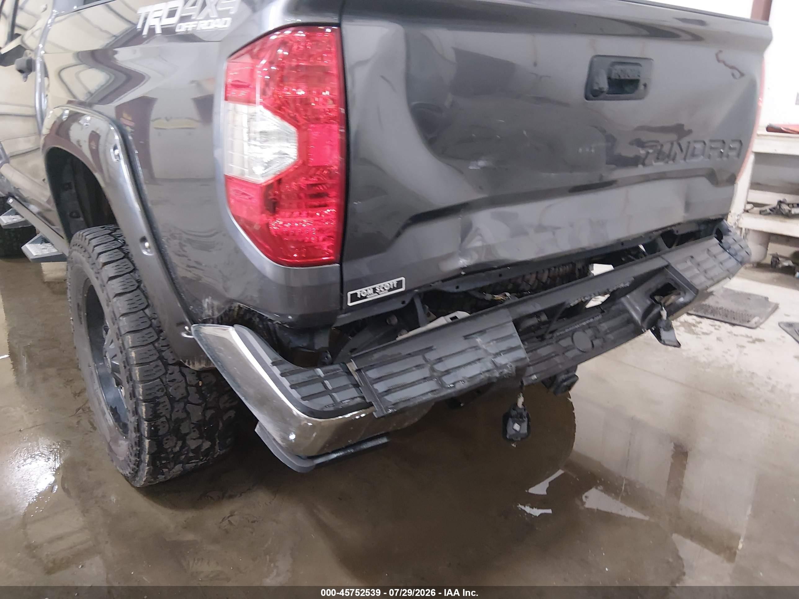 2015 Toyota Tundra Sr5 5.7l V8 Gray vin: 5TFDY5F12FX430801