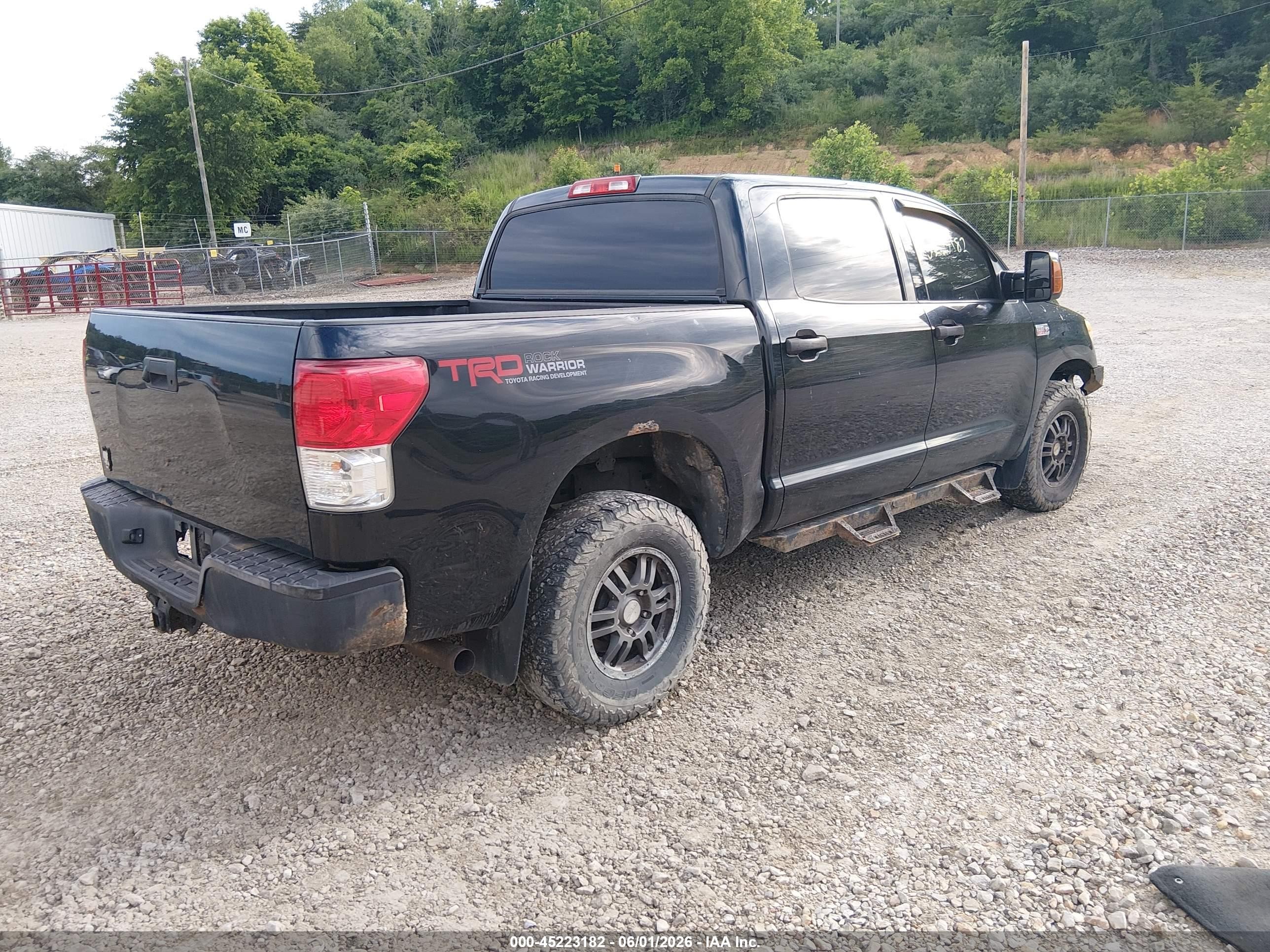 2010 Toyota Tundra Grade 5.7l V8 Black vin: 5TFDY5F13AX154377