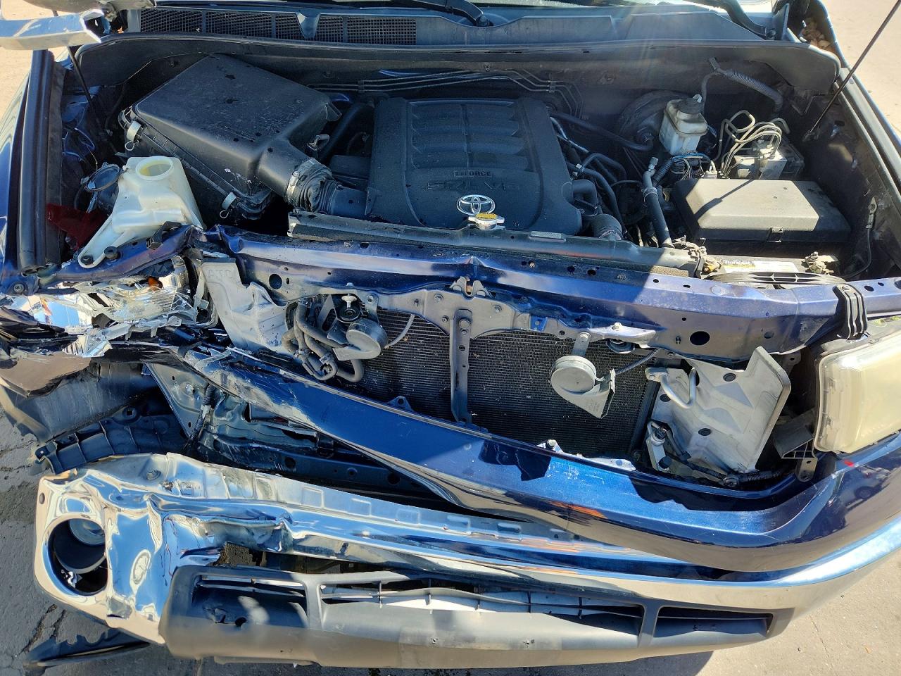 2011 Toyota Tundra Crewmax Sr5 Blue vin: 5TFDY5F14BX194209