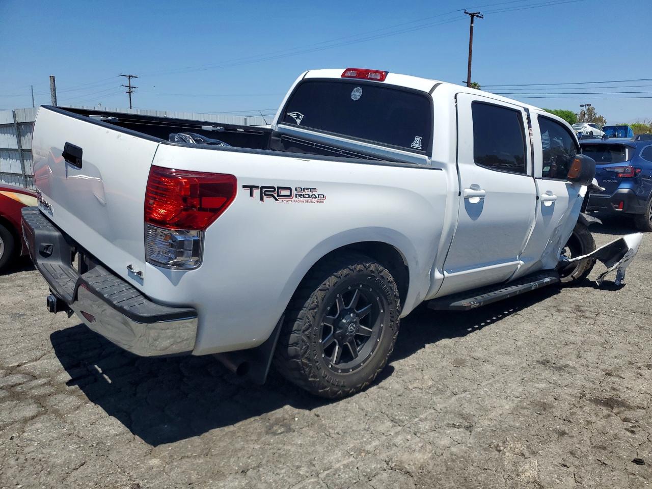 2012 Toyota Tundra Crewmax Sr5 White vin: 5TFDY5F14CX243717