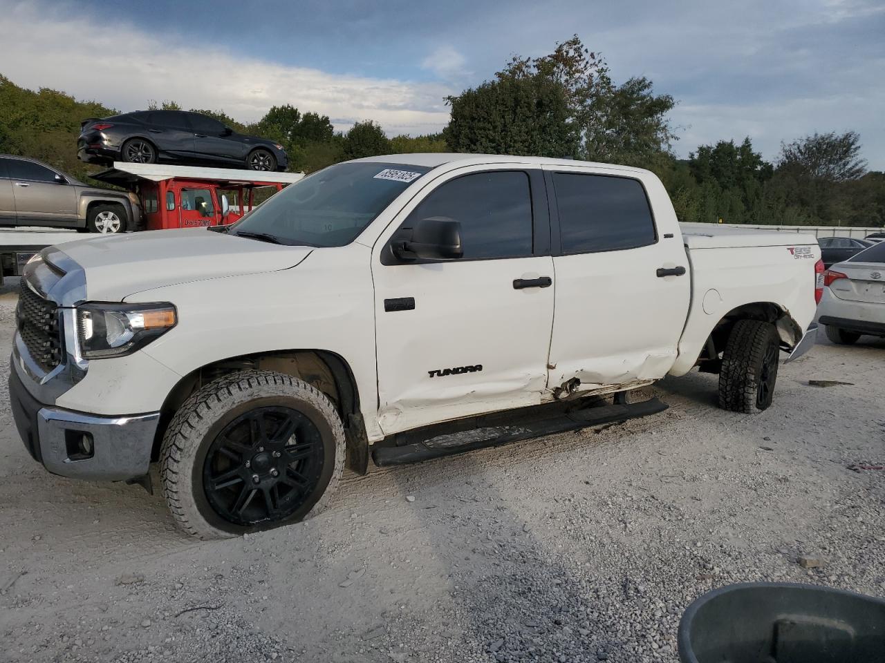 2020 Toyota Tundra Crewmax Sr5 White vin: 5TFDY5F16LX926468