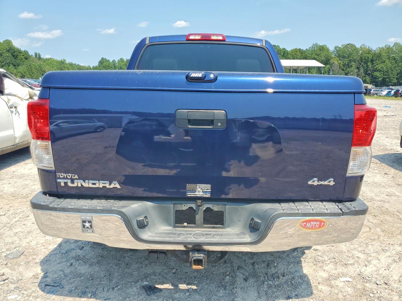 2011 Toyota Tundra Crewmax Sr5 Blue vin: 5TFDY5F17BX199114