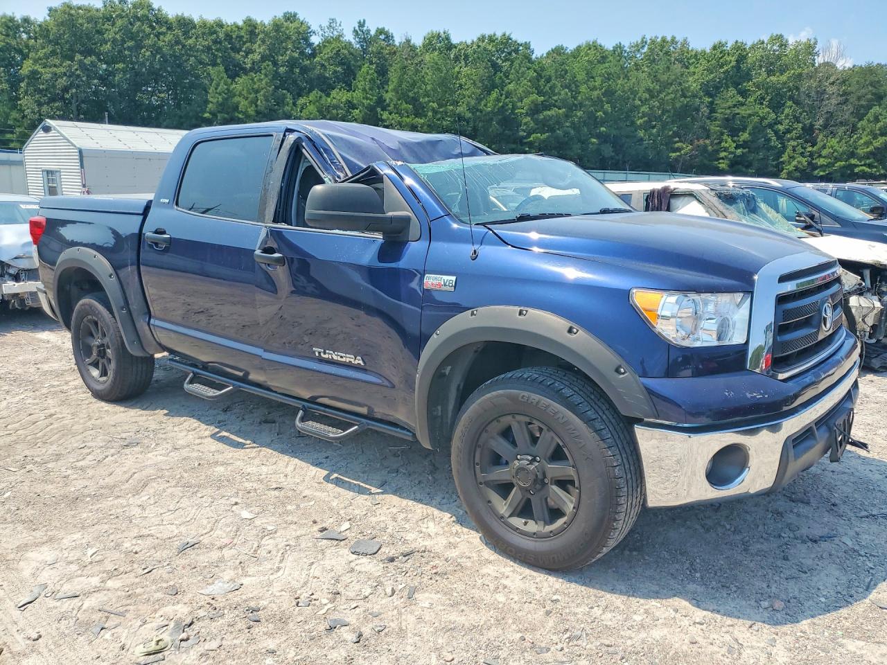 2011 Toyota Tundra Crewmax Sr5 Blue vin: 5TFDY5F17BX199114