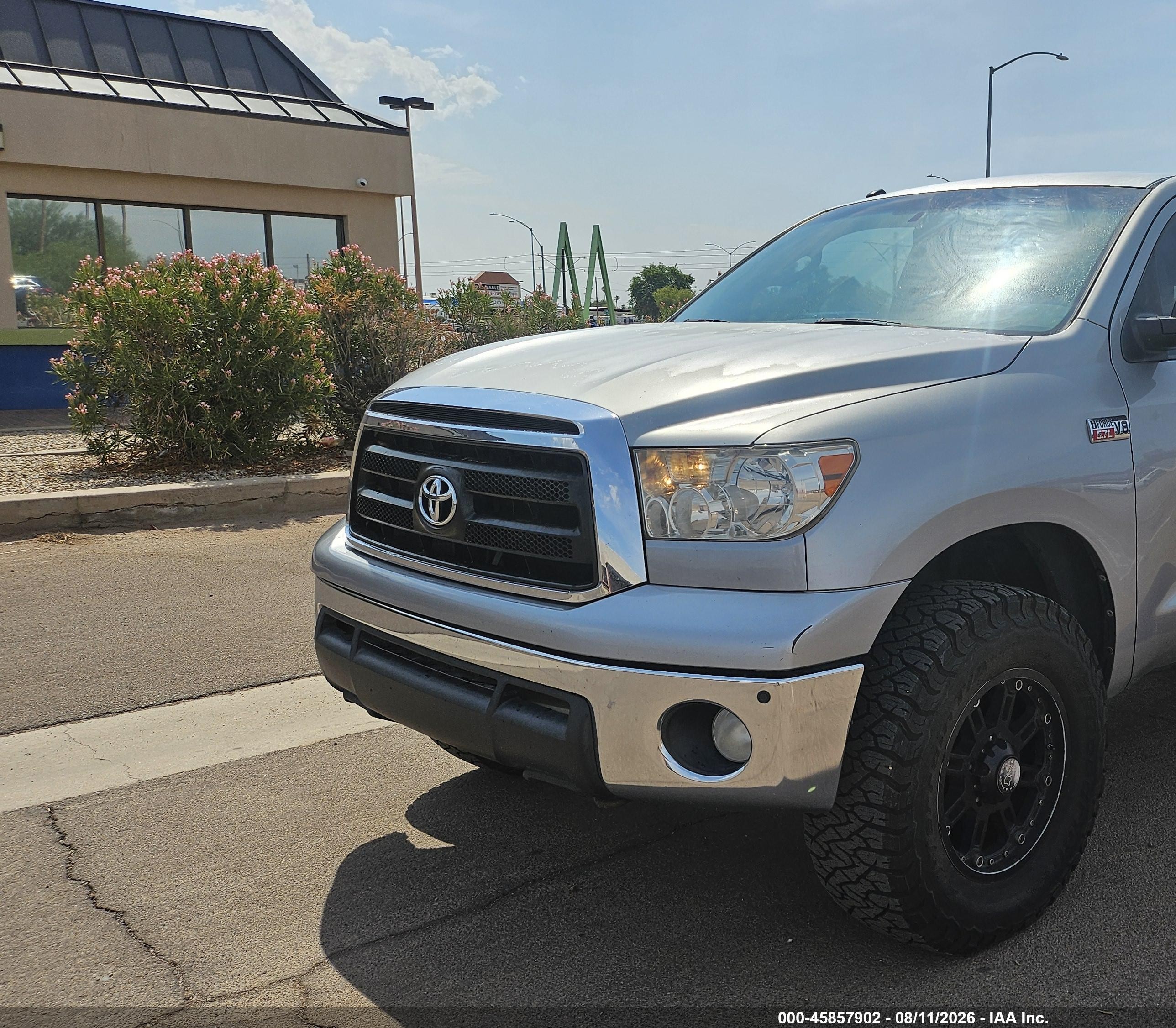 2012 Toyota Tundra Grade 5.7l V8 Silver vin: 5TFDY5F17CX219024