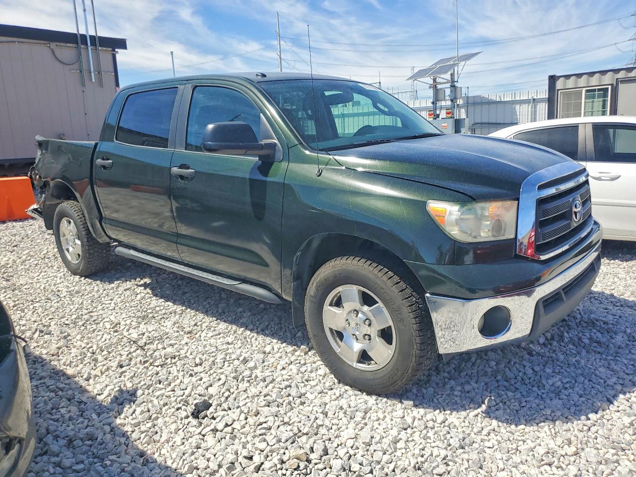 2012 Toyota Tundra Crewmax Sr5 Green vin: 5TFDY5F17CX227656