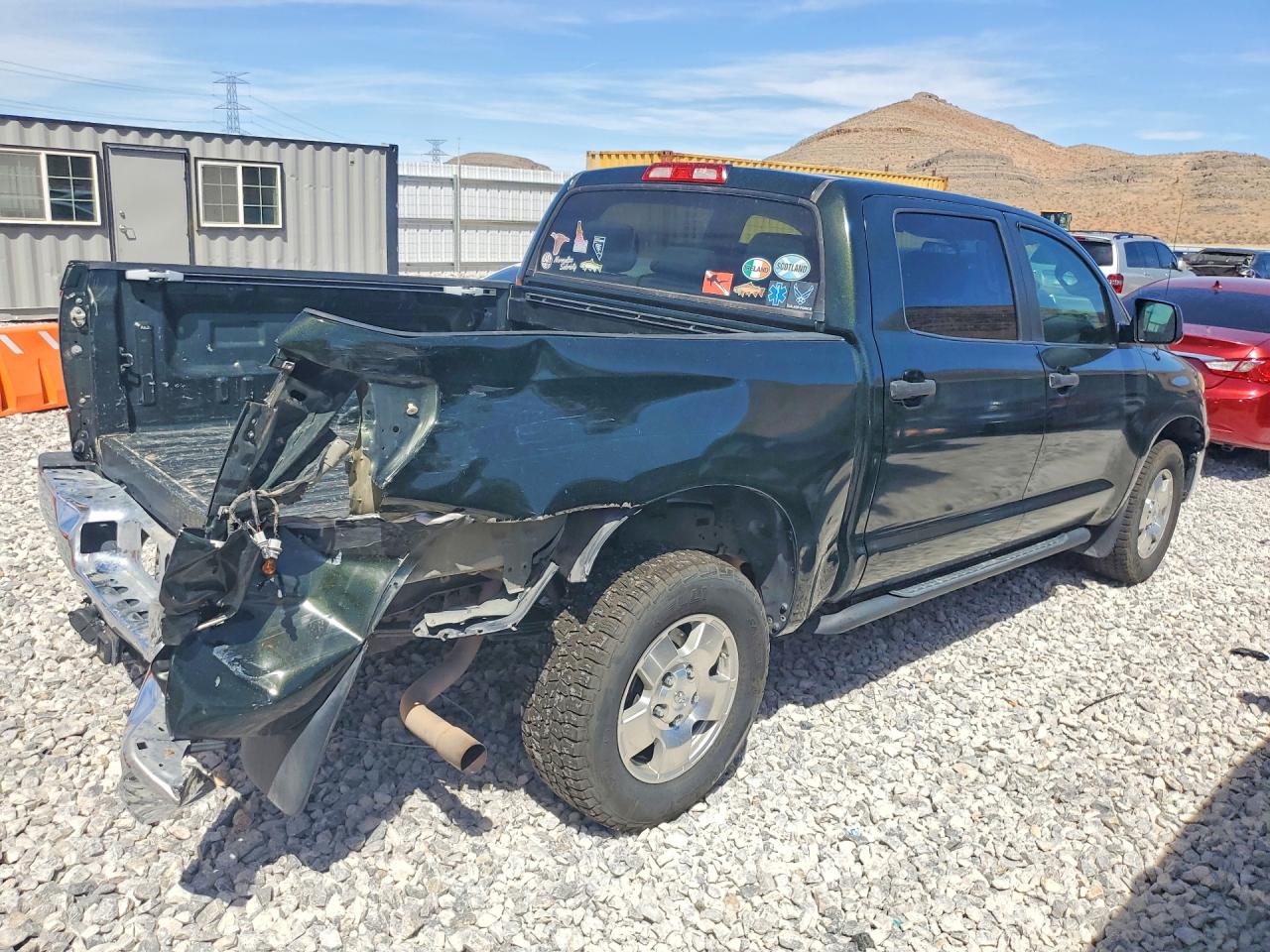 2012 Toyota Tundra Crewmax Sr5 Green vin: 5TFDY5F17CX227656