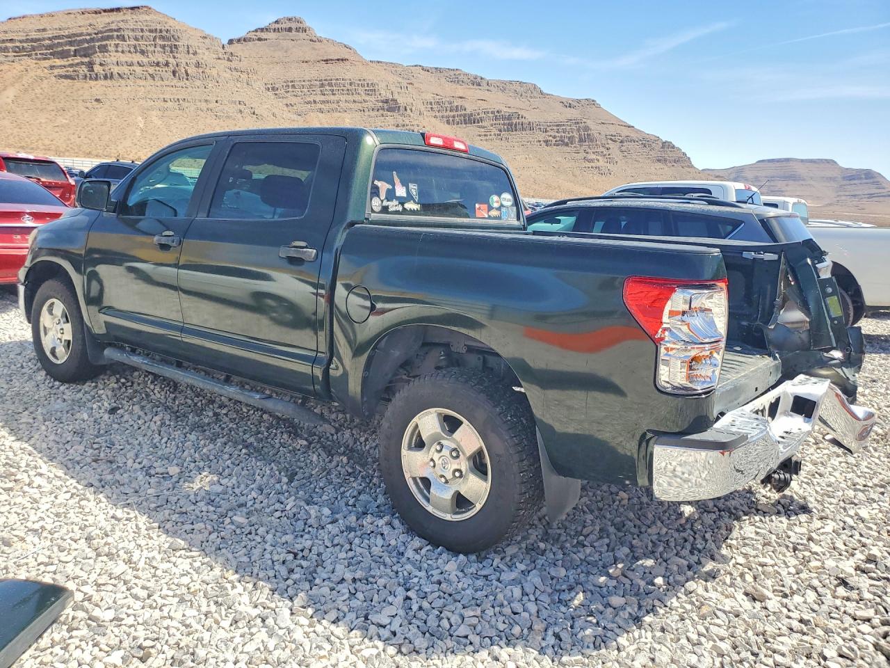 2012 Toyota Tundra Crewmax Sr5 Green vin: 5TFDY5F17CX227656