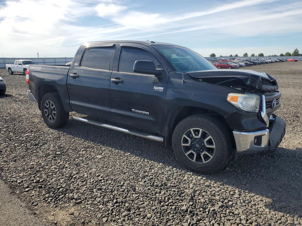 2014 Toyota Tundra Crewmax Sr5 Black vin: 5TFDY5F17EX392092