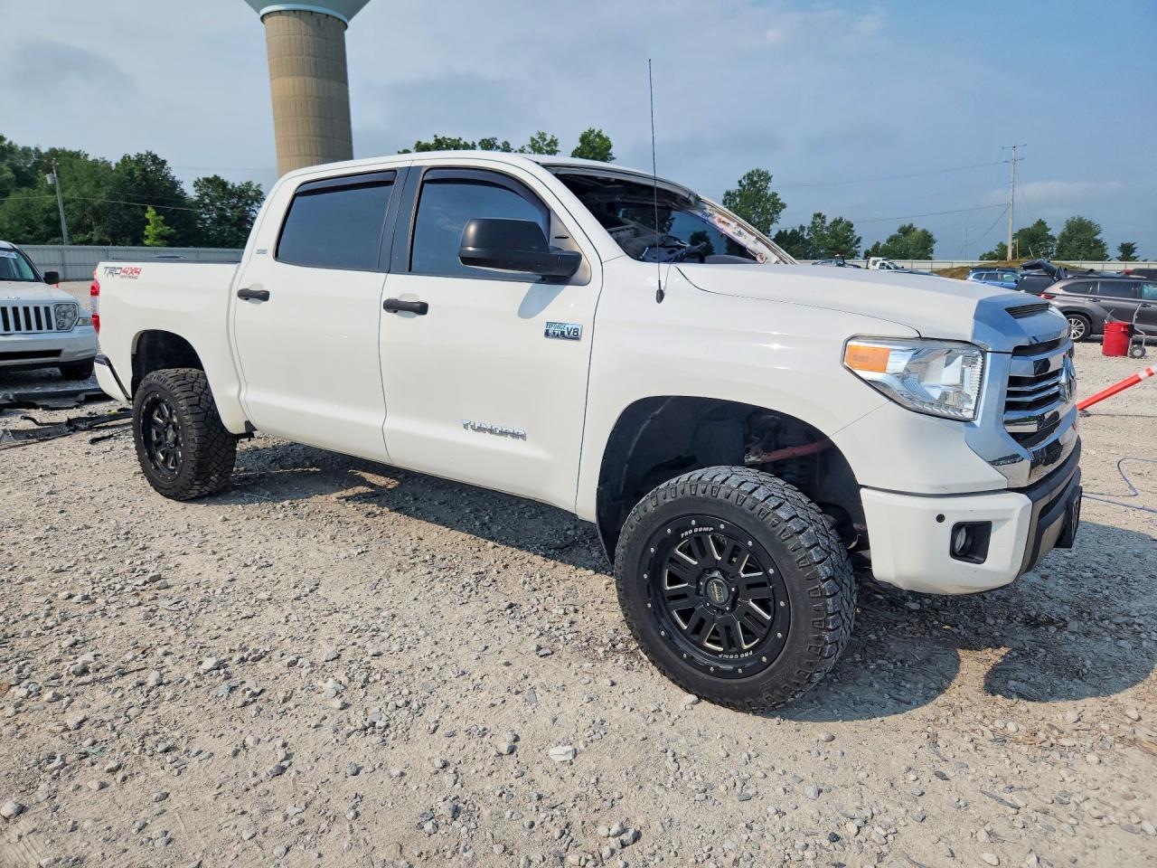 2017 Toyota Tundra Sr5 White vin: 5TFDY5F17HX637381