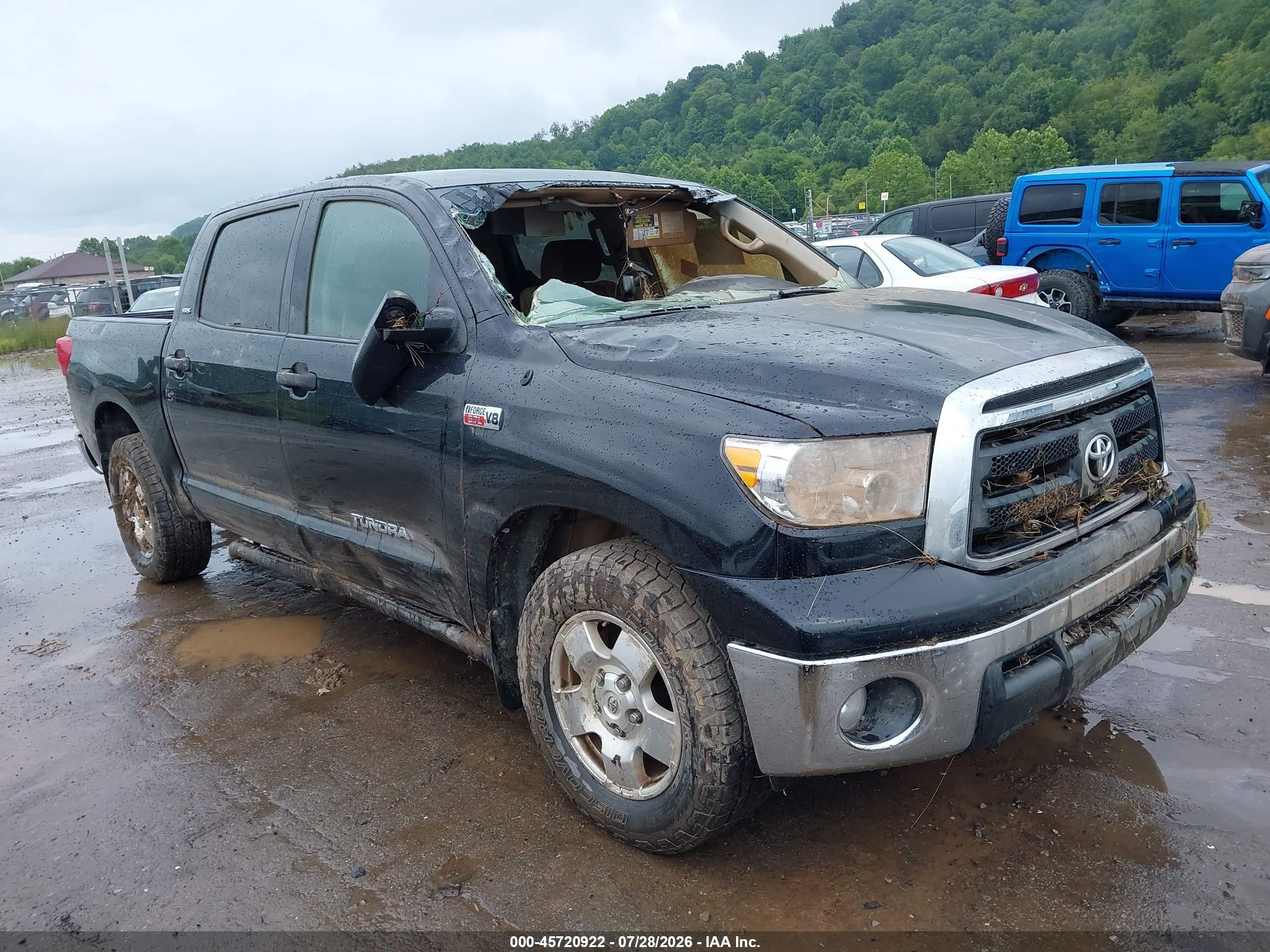 2012 Toyota Tundra Grade 5.7l V8 Black vin: 5TFDY5F18CX245888