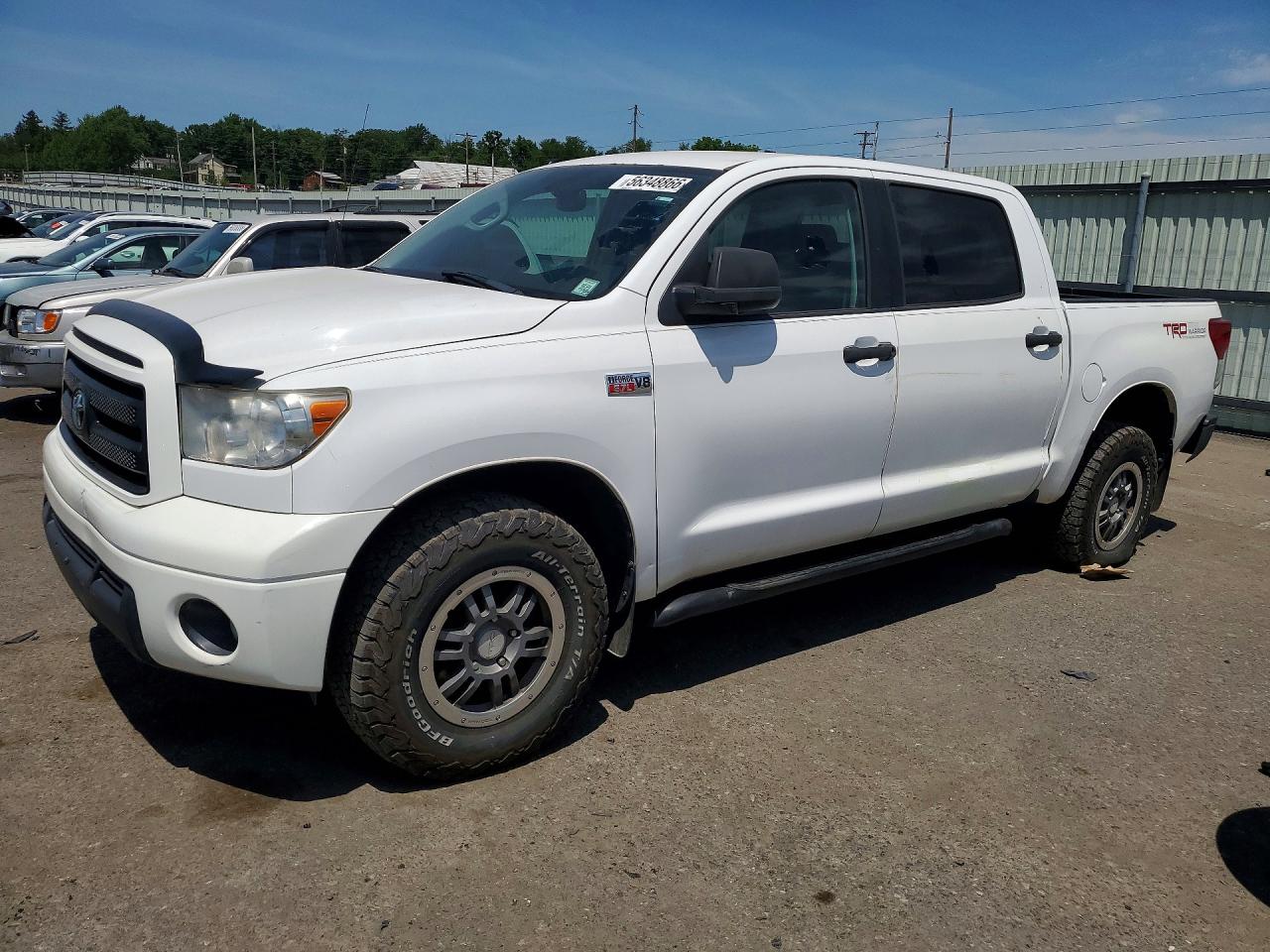 2012 Toyota Tundra Crewmax Sr5 White vin: 5TFDY5F19CX231093