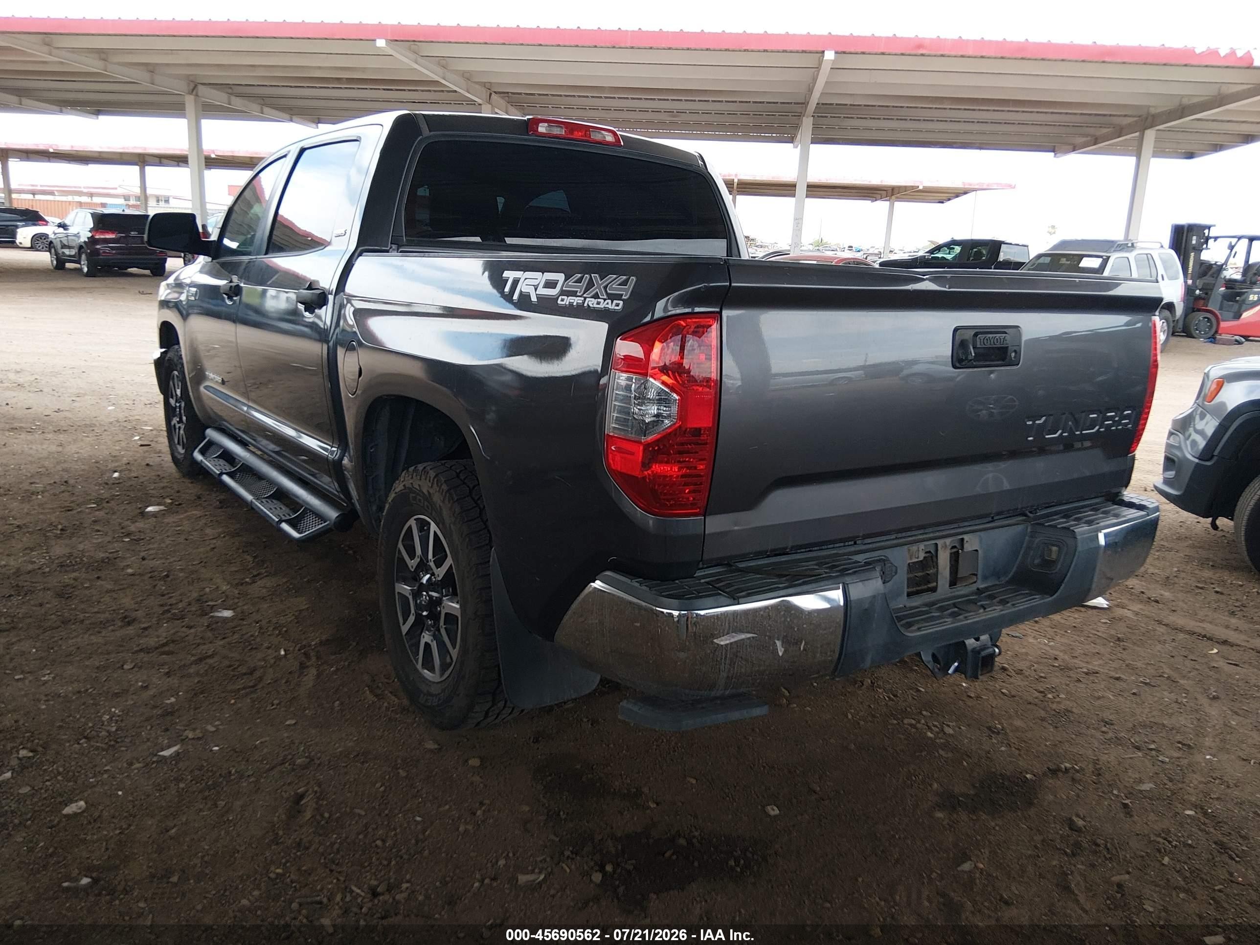 2014 Toyota Tundra Sr5 5.7l V8 Gray vin: 5TFDY5F19EX404324
