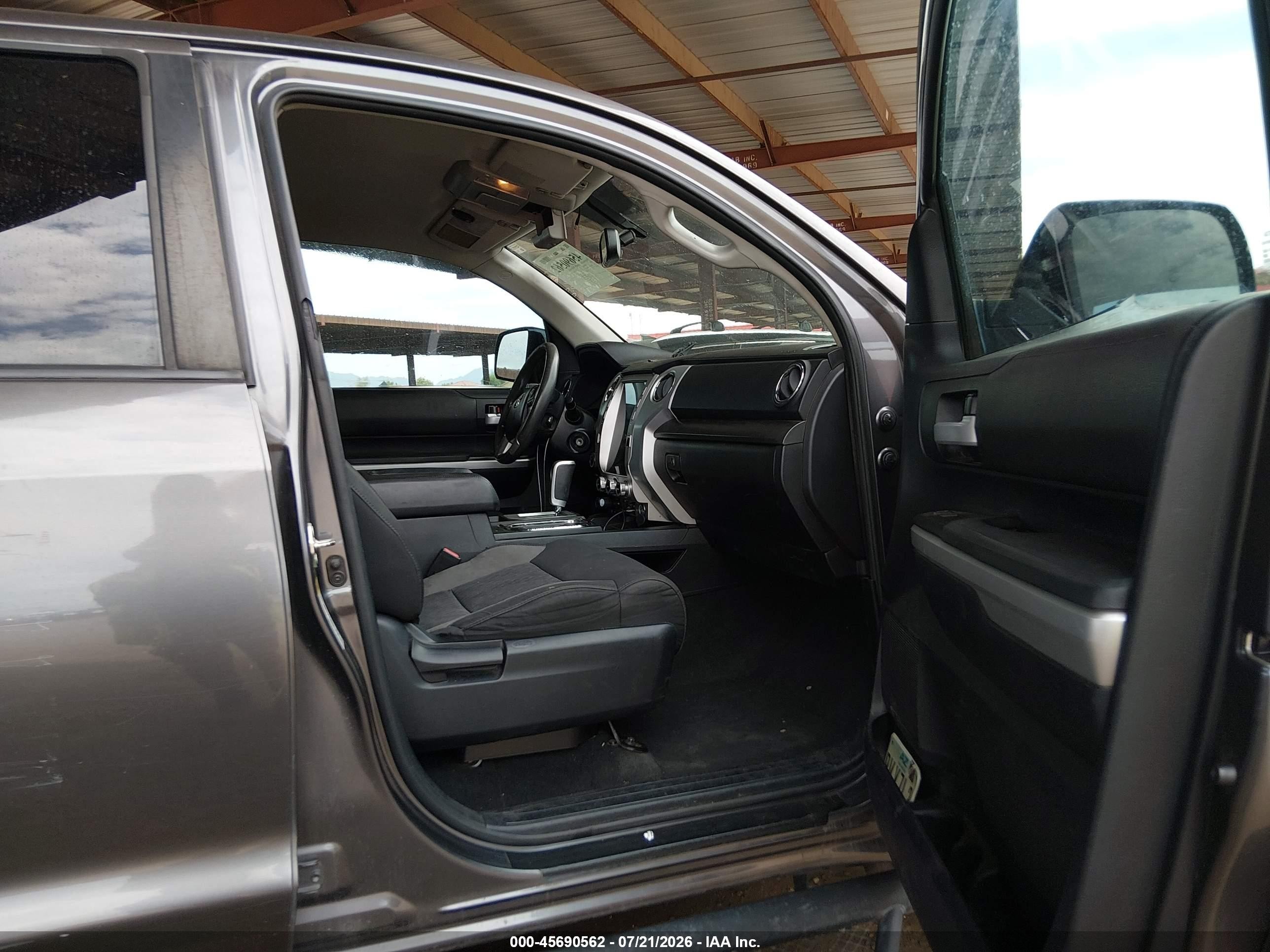 2014 Toyota Tundra Sr5 5.7l V8 Gray vin: 5TFDY5F19EX404324