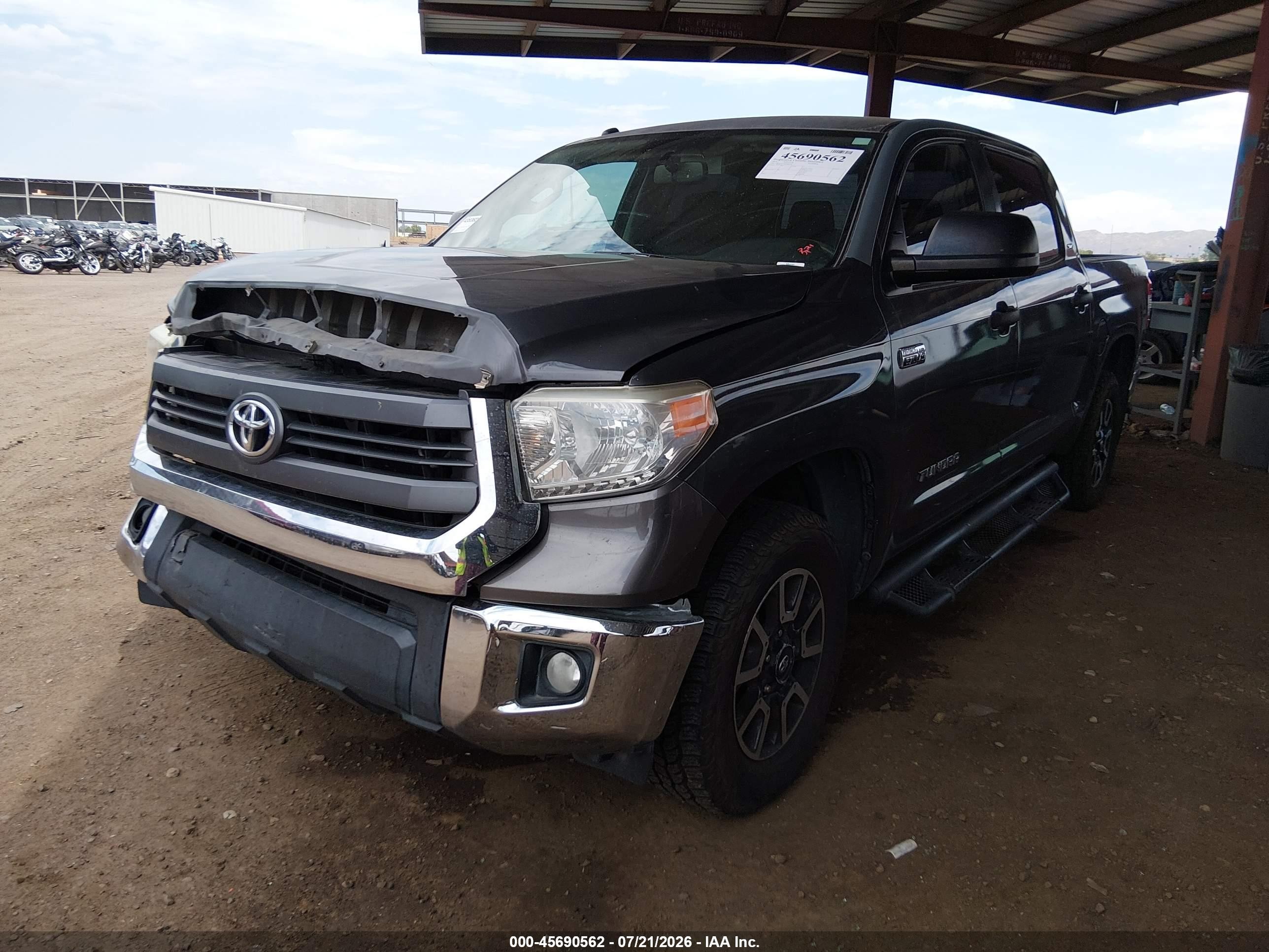 2014 Toyota Tundra Sr5 5.7l V8 Gray vin: 5TFDY5F19EX404324