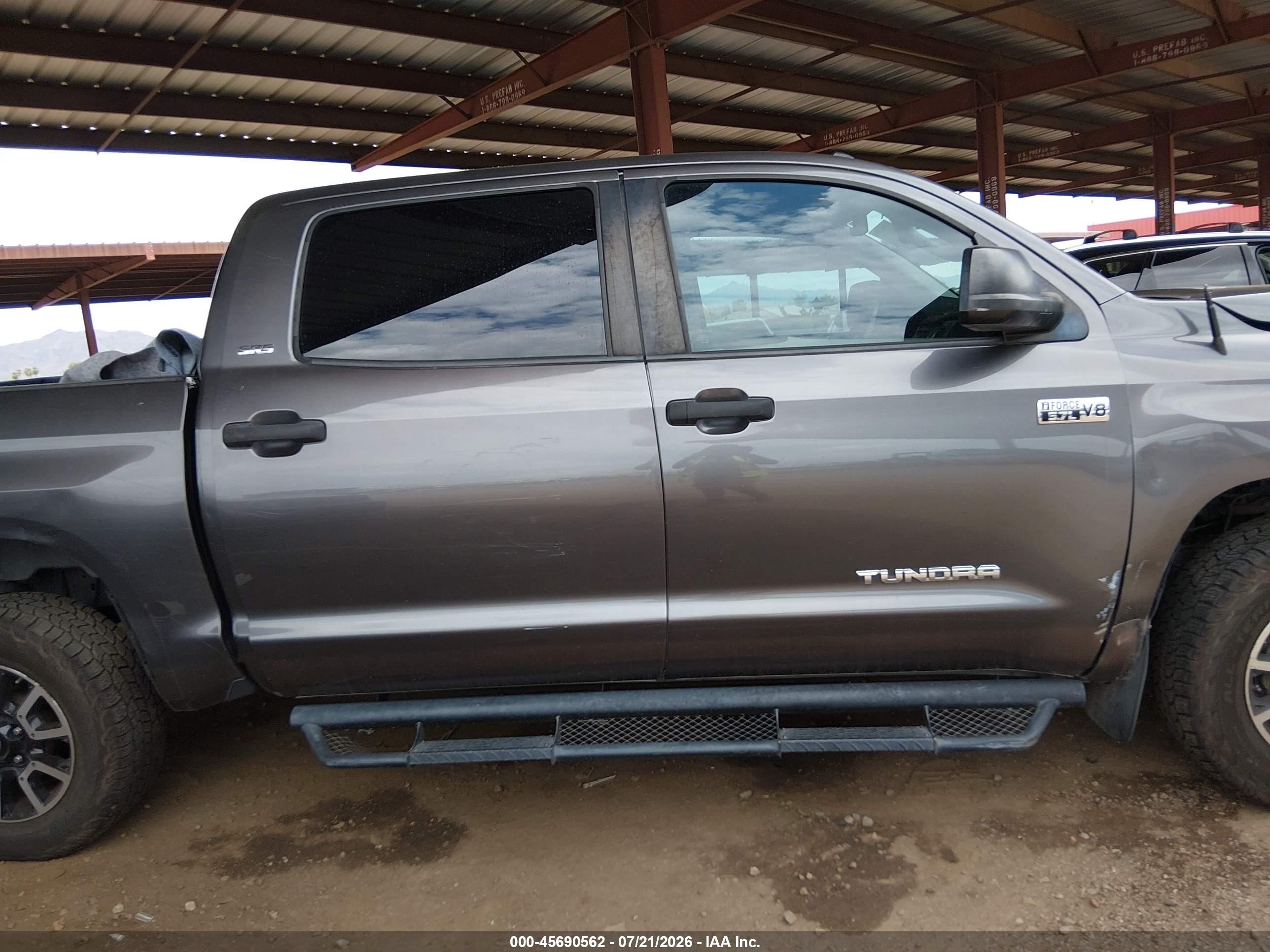 2014 Toyota Tundra Sr5 5.7l V8 Gray vin: 5TFDY5F19EX404324