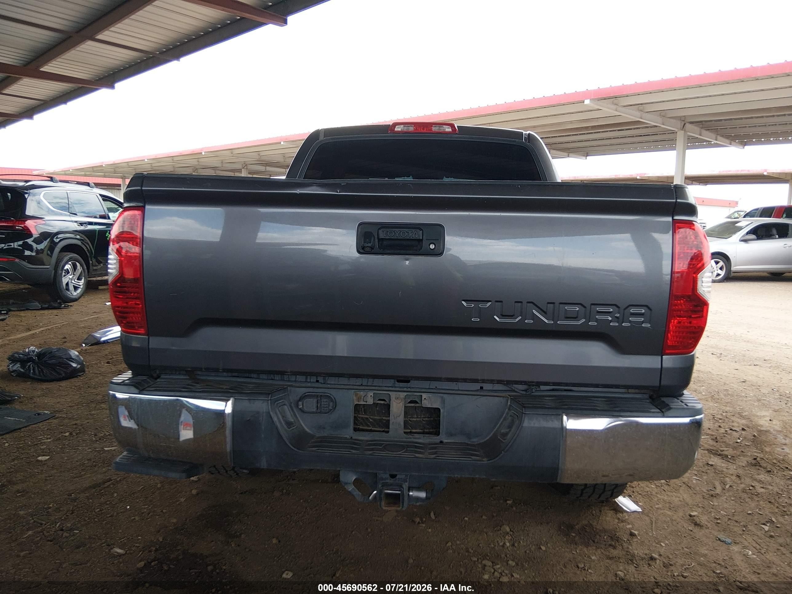 2014 Toyota Tundra Sr5 5.7l V8 Gray vin: 5TFDY5F19EX404324