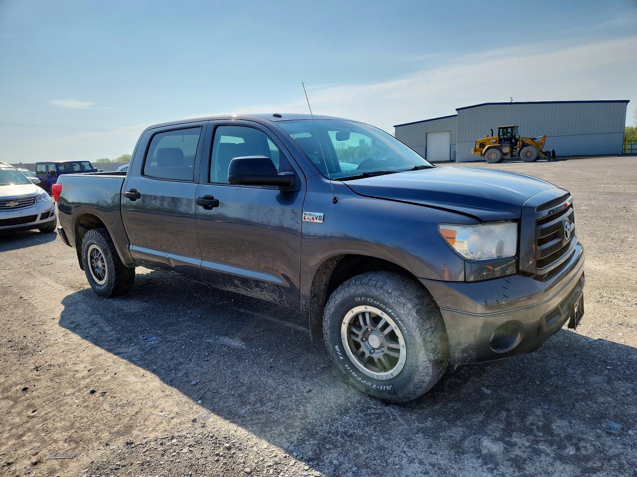 2012 Toyota Tundra Crewmax Sr5 Gray vin: 5TFDY5F1XCX228445