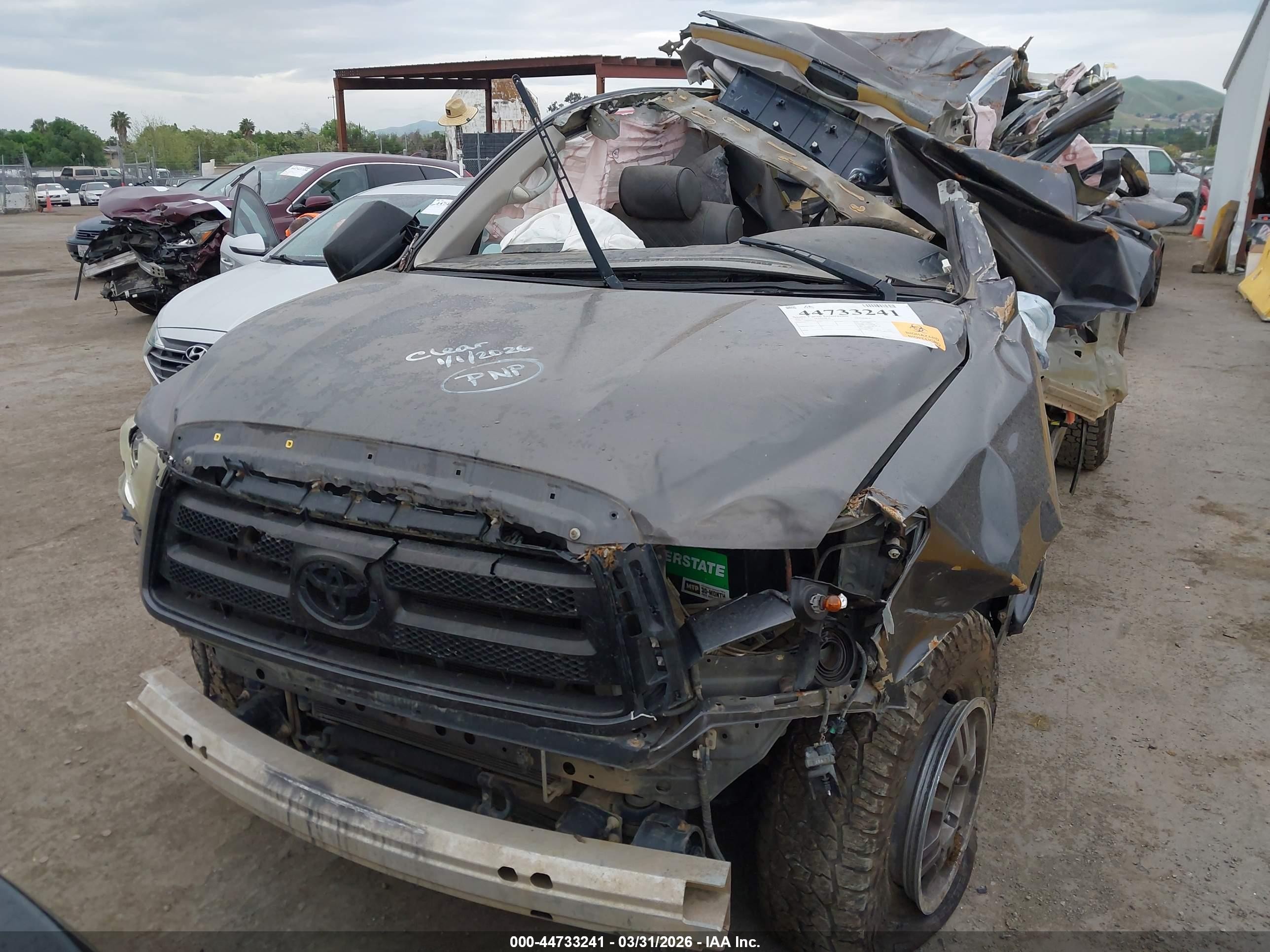 2013 Toyota Tundra Grade 5.7l V8 Gray vin: 5TFDY5F1XDX274357