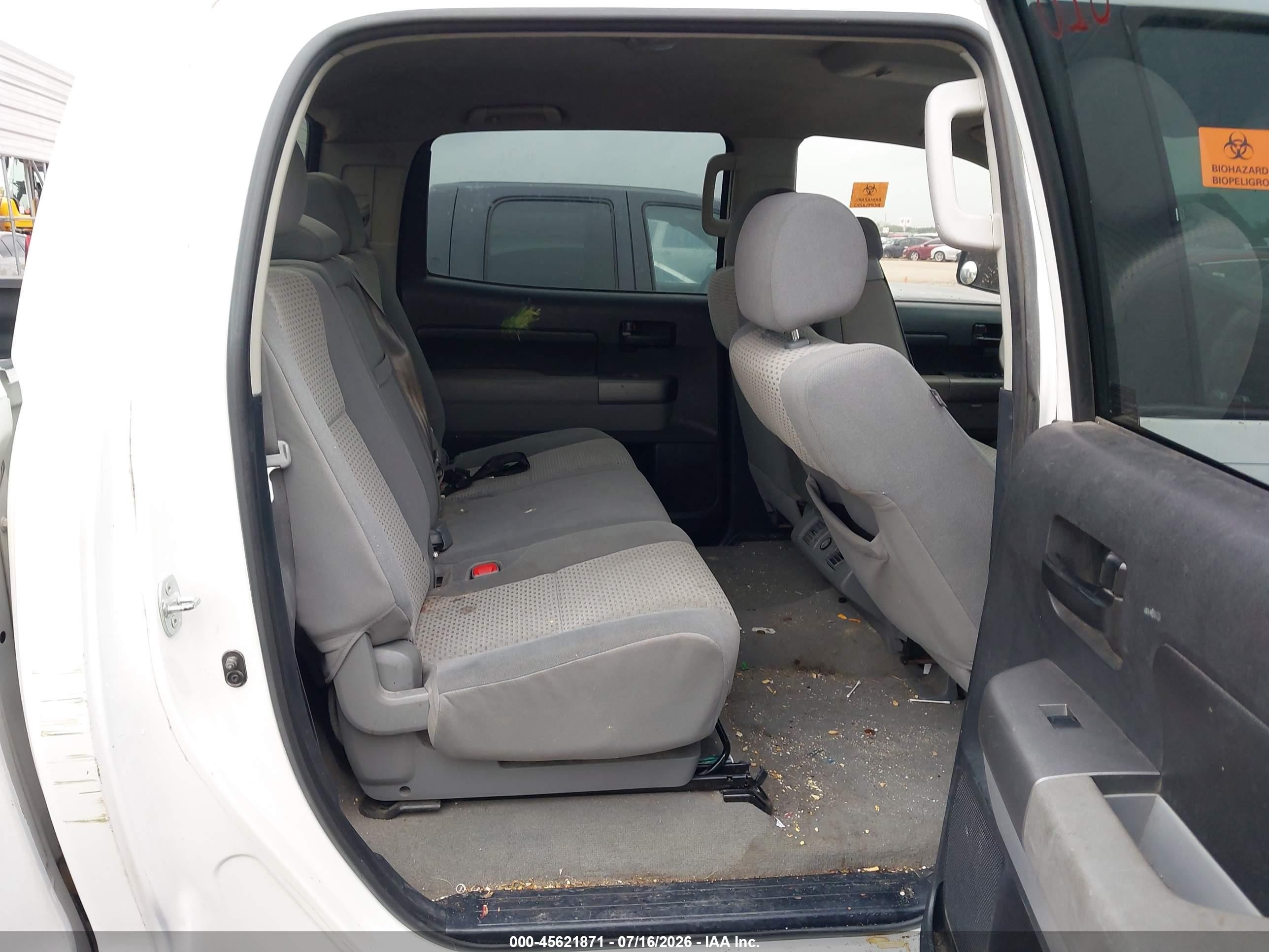 2010 Toyota Tundra Grade 4.6l V8 White vin: 5TFEM5F10AX010575