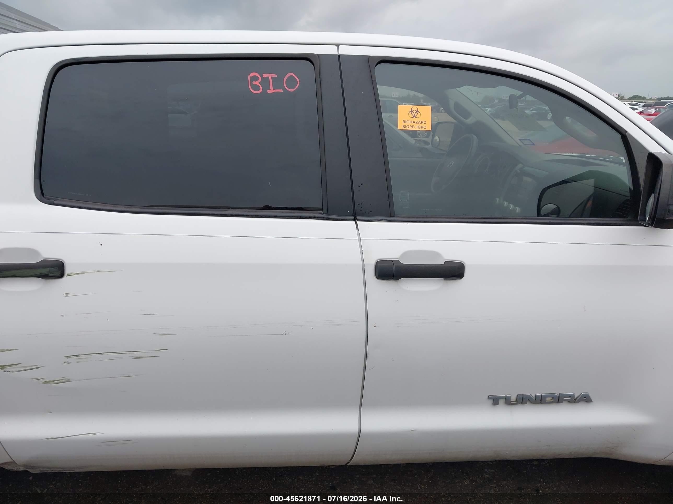 2010 Toyota Tundra Grade 4.6l V8 White vin: 5TFEM5F10AX010575